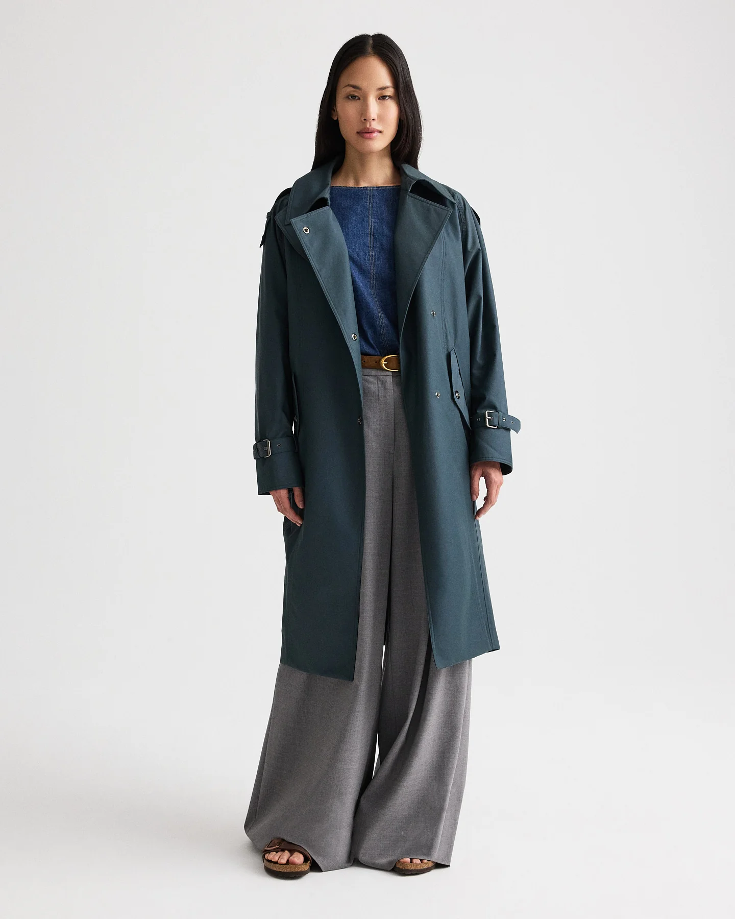 Long Bogie Trench in Water Repellent Twill - Image 3