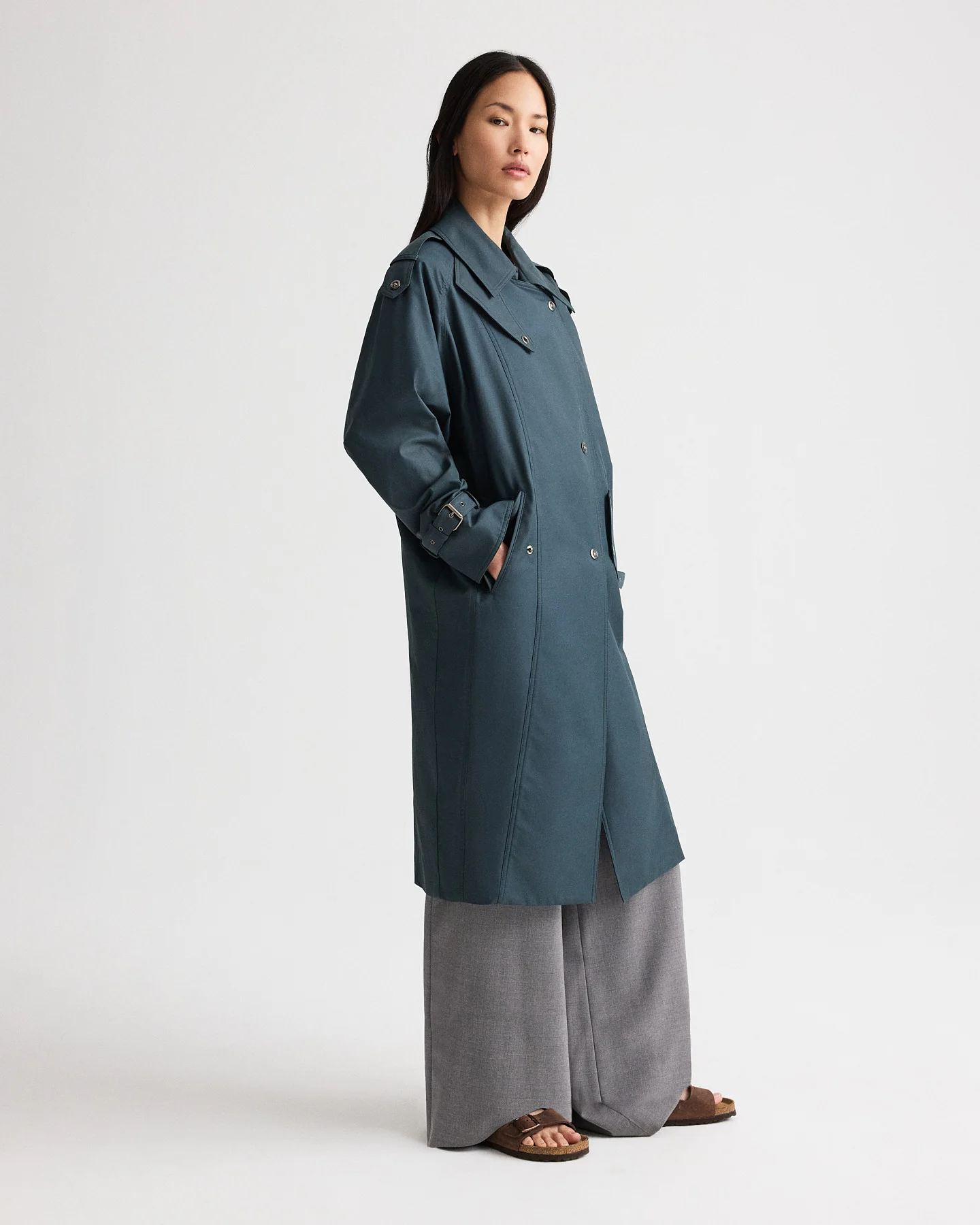 Long Bogie Trench in Water Repellent Twill - Image 4