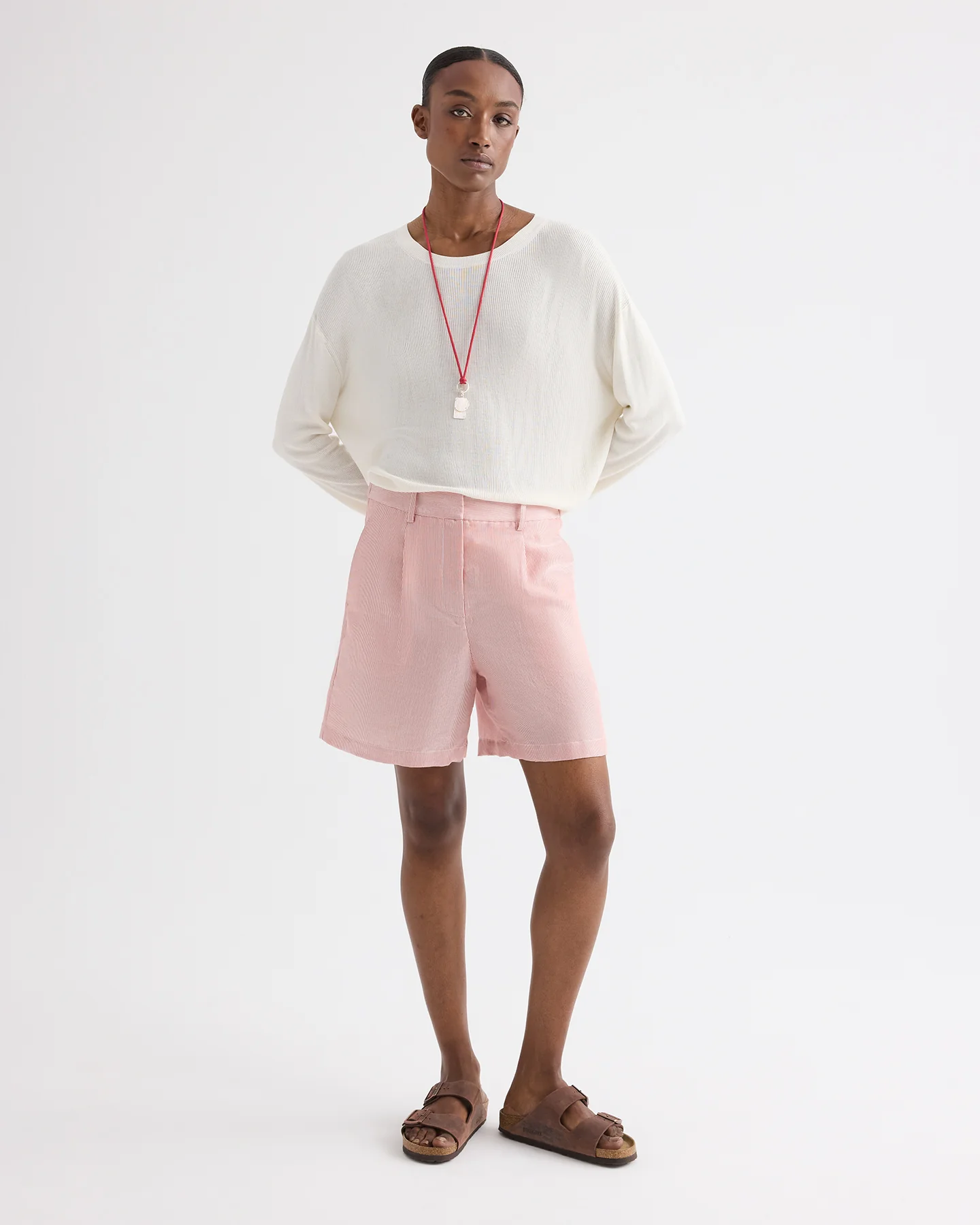 Ls Crewneck in Viscose Silk - Image 3