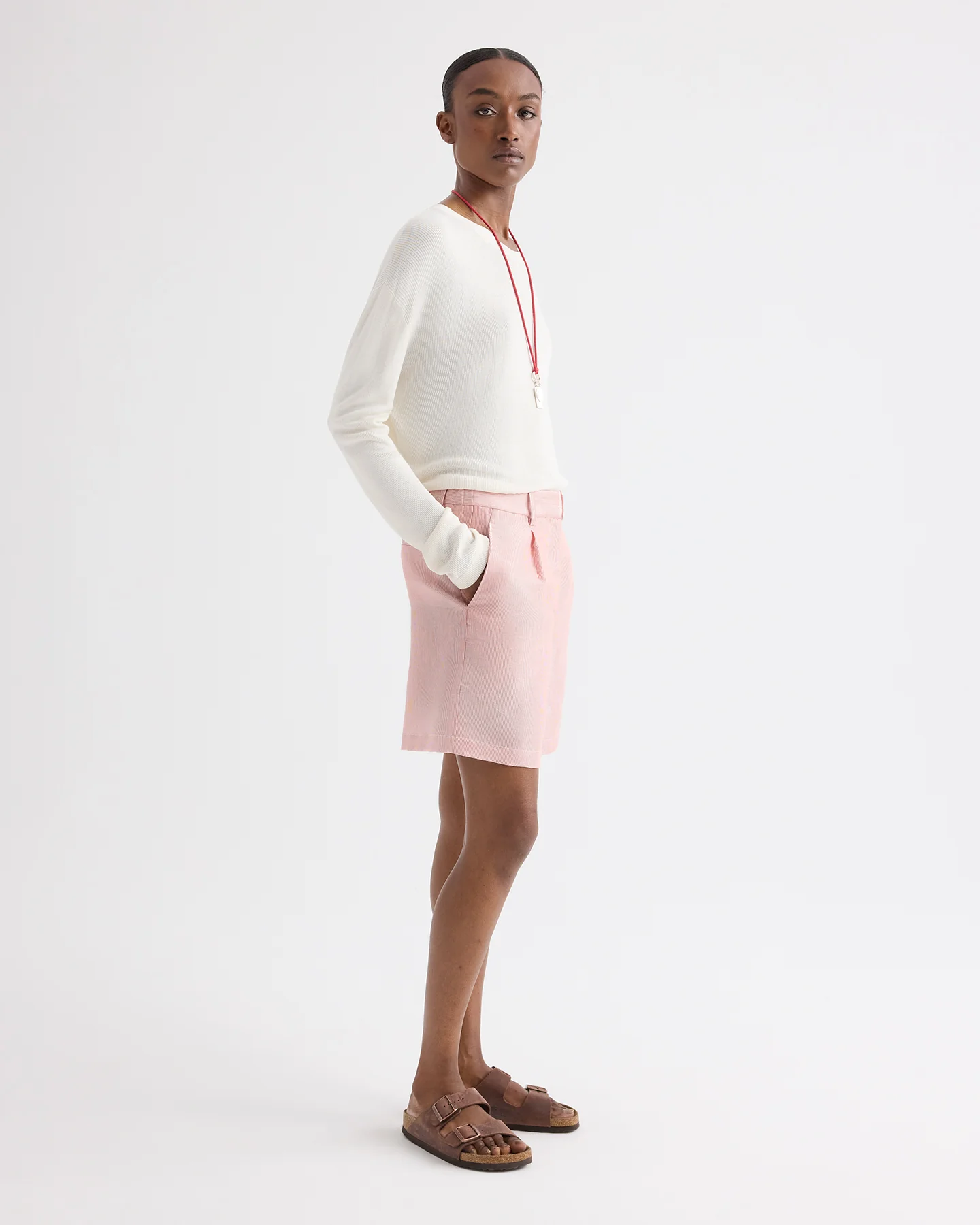 Ls Crewneck in Viscose Silk - Image 4