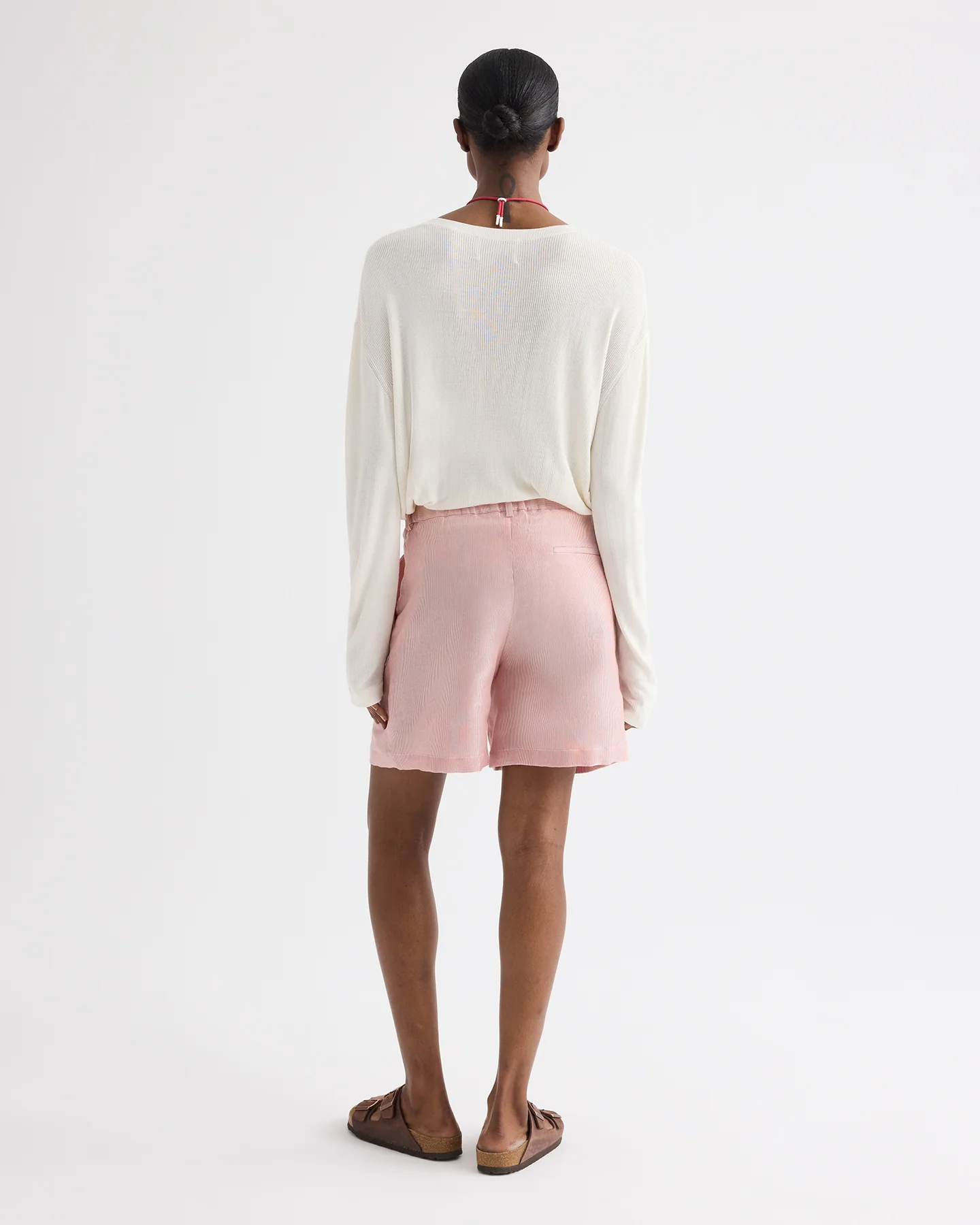 Ls Crewneck in Viscose Silk - Image 5