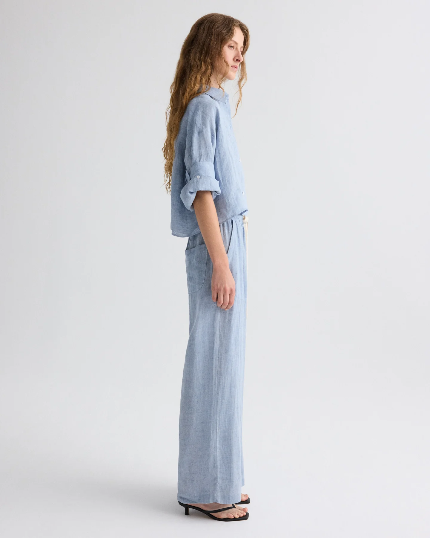 Main St. Pant in Washed Hemp Denim - Image 4