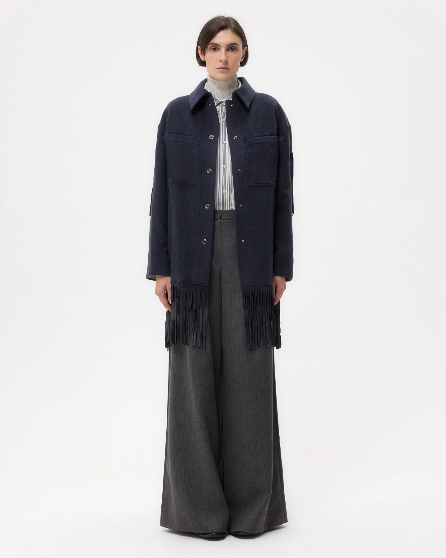 Midnight Cowboy Jacket in Cashmere Coating - Image 5