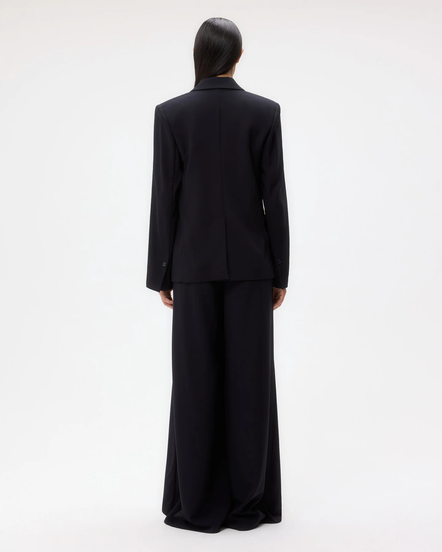 Boy Blazer in Drapey Wool Crepe - Image 5