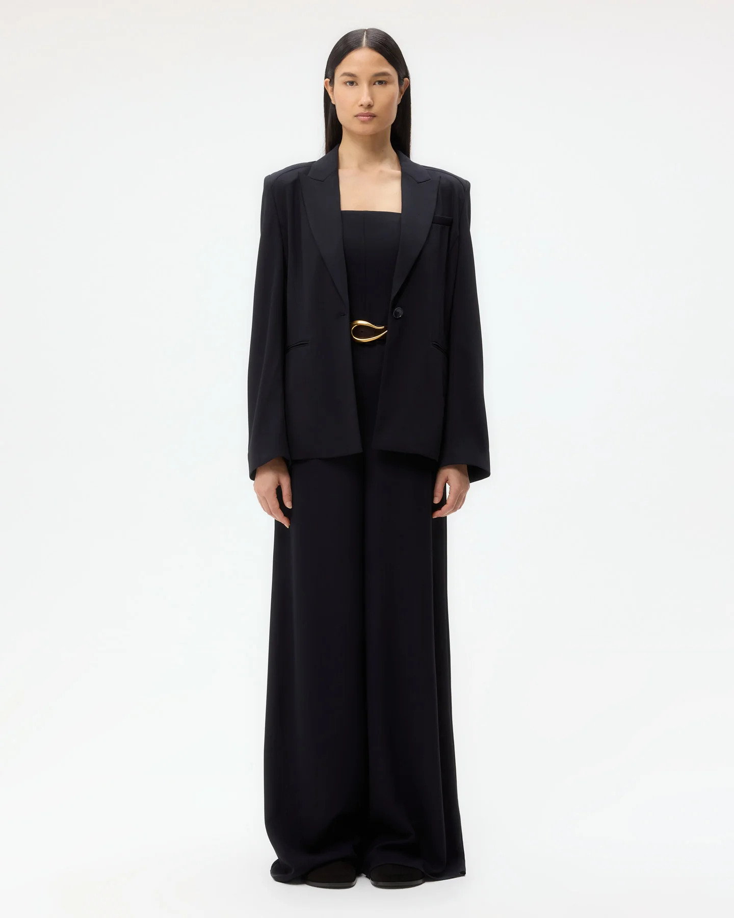 Boy Blazer in Drapey Wool Crepe - Image 6