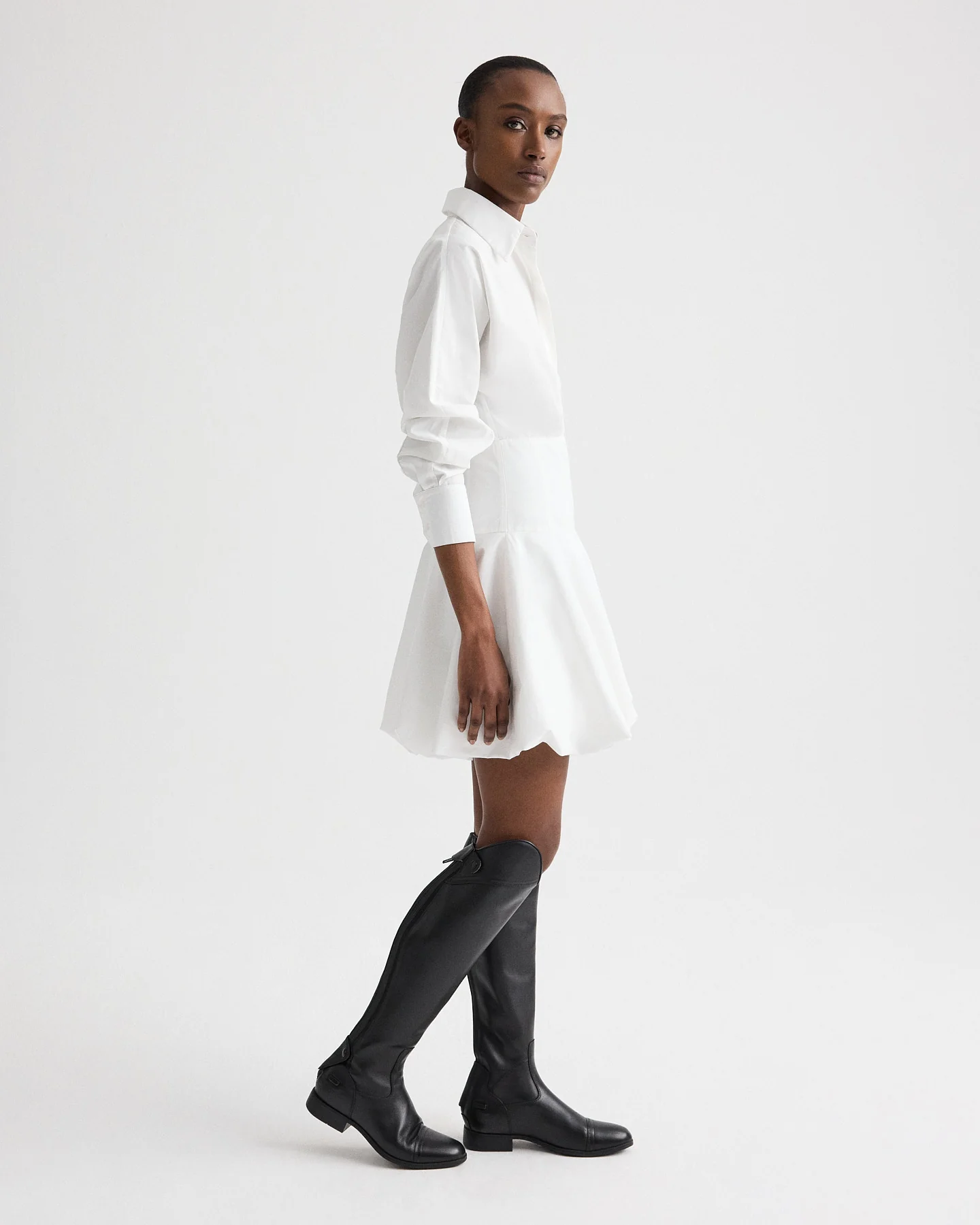 Mila Dress in Cotton Shirting - Image 4