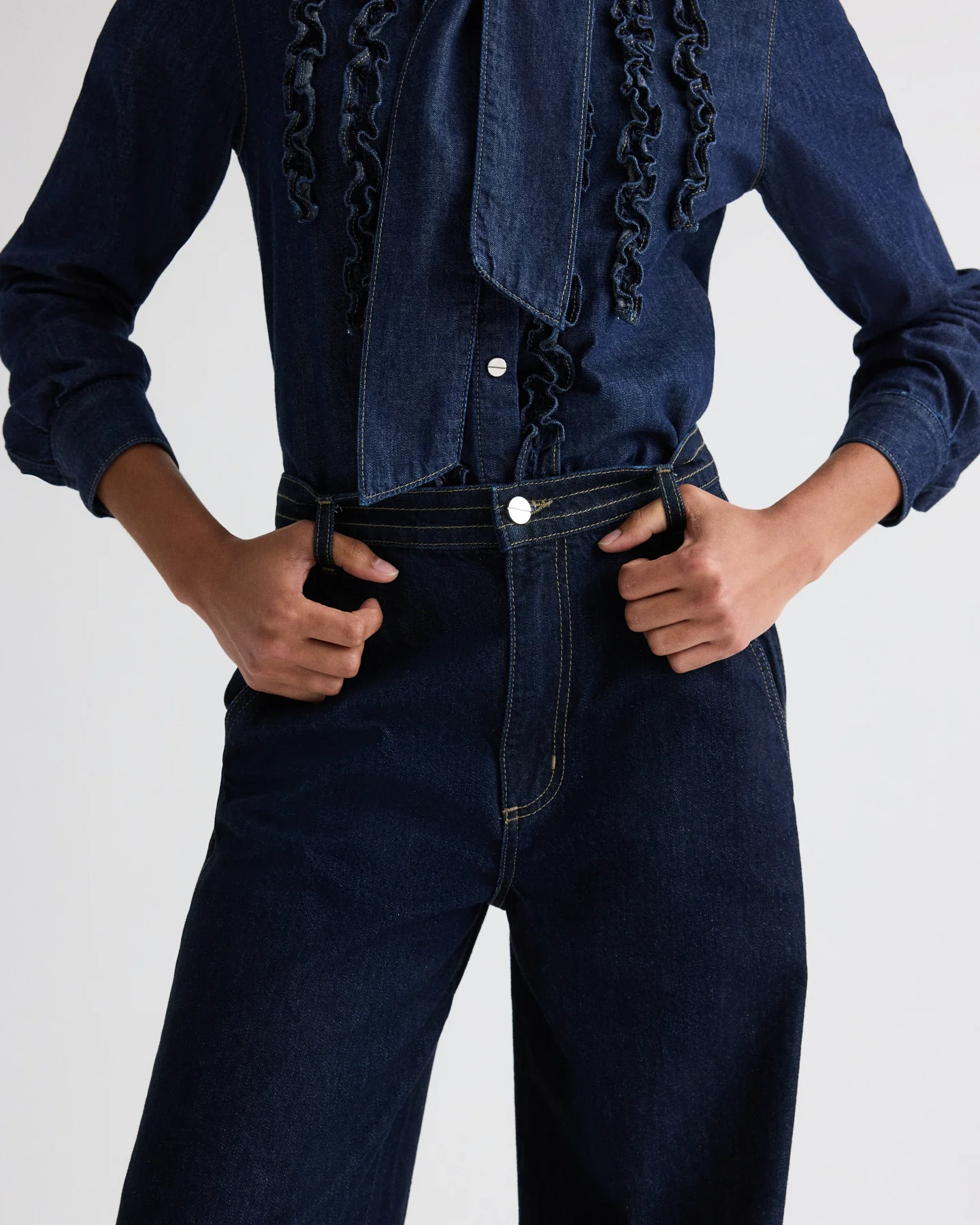 Mott St. Jean in Heavy Denim - Image 2