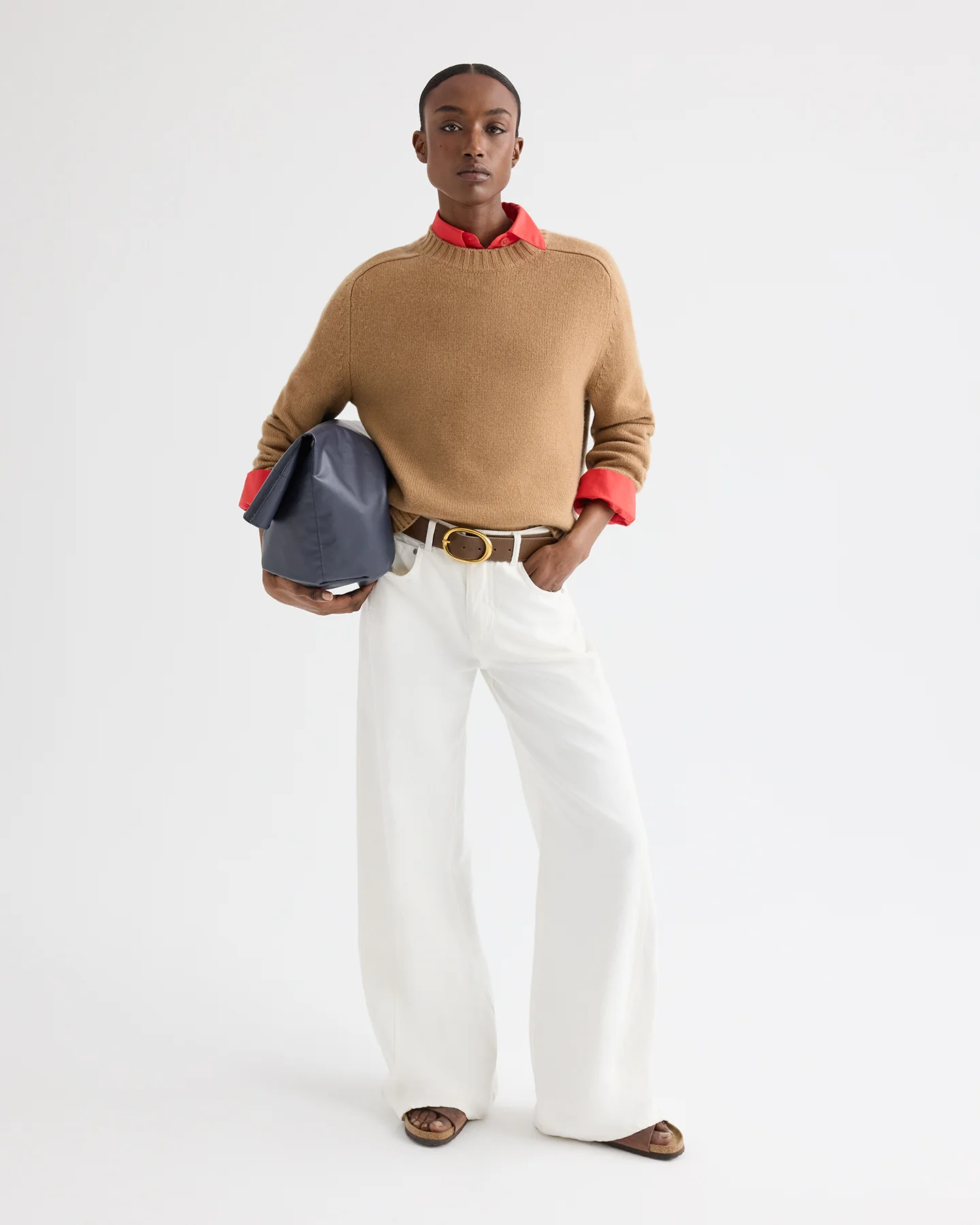New Jill Crewneck Sweater in Cashmere - Image 3