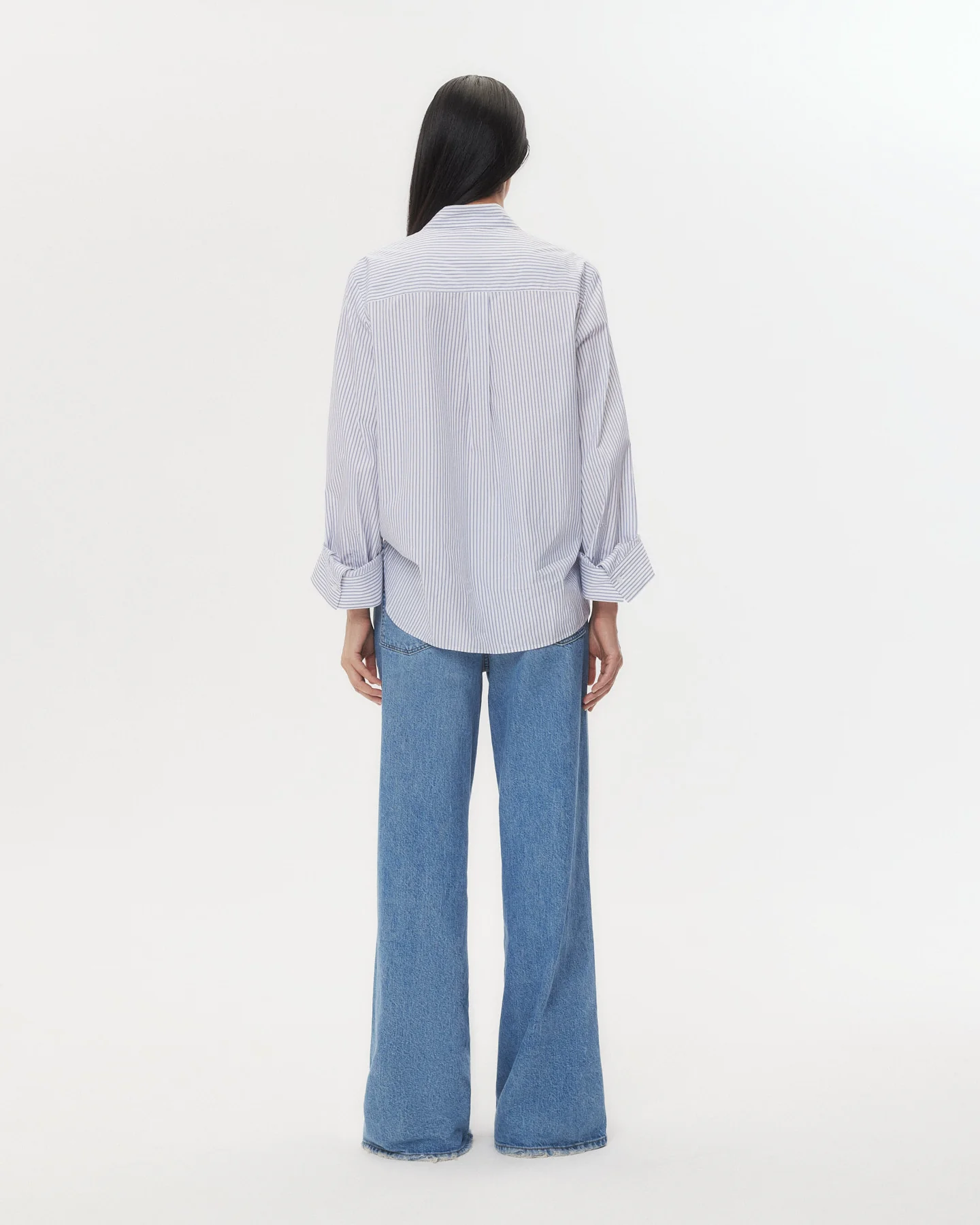Every Mother Counts Shirt with Stitched Pocket in Cotton Stripe - Image 5