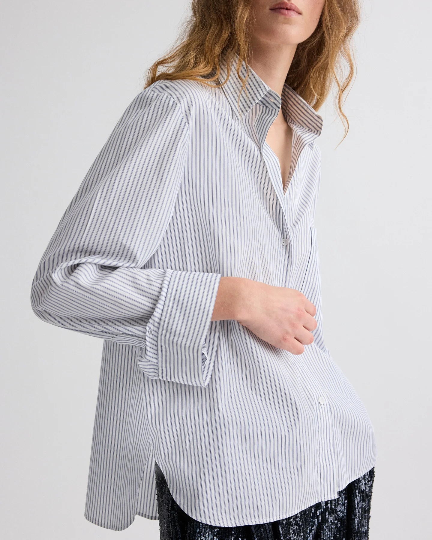 Next Morning Shirt in Micro Hairline Stripe - Image 3