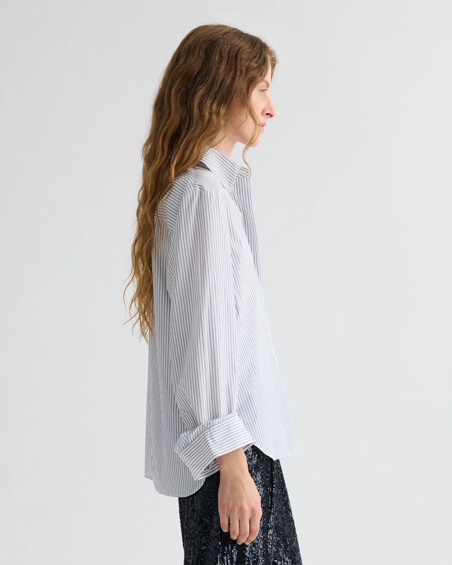 Next Morning Shirt in Micro Hairline Stripe - Image 4