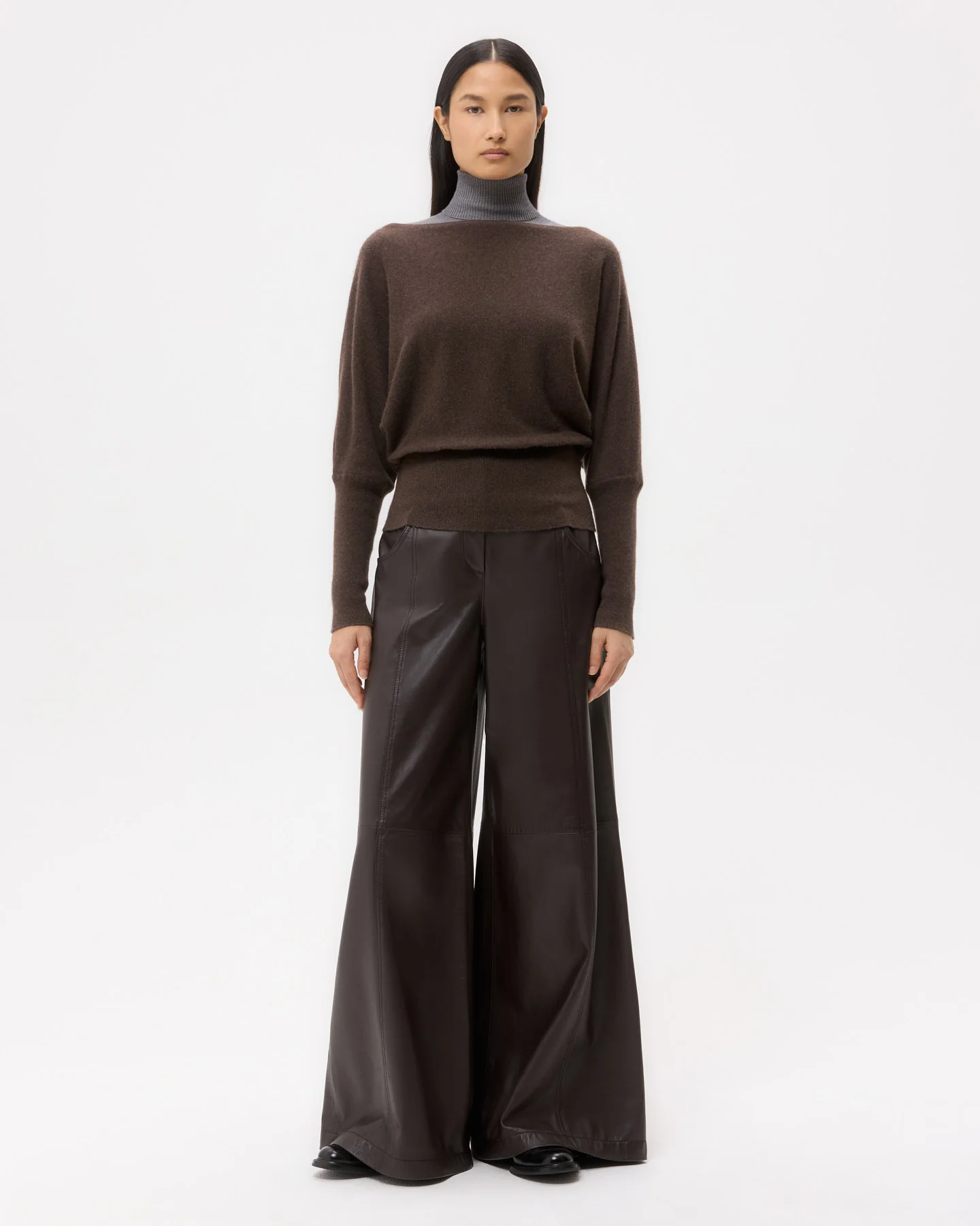 Off The Shoulder Knit in Cashmere - Image 3