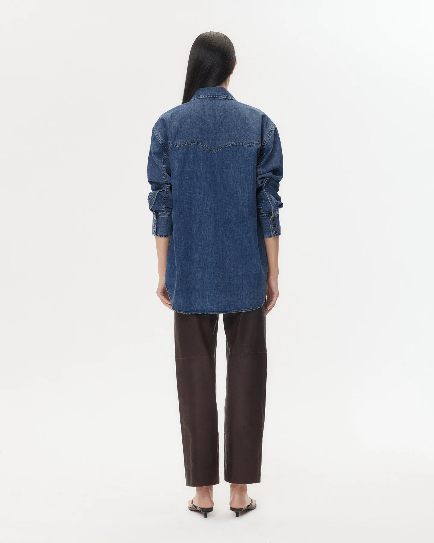 OG Supersized Ranchers Shirt in Denim Shirting - Image 6