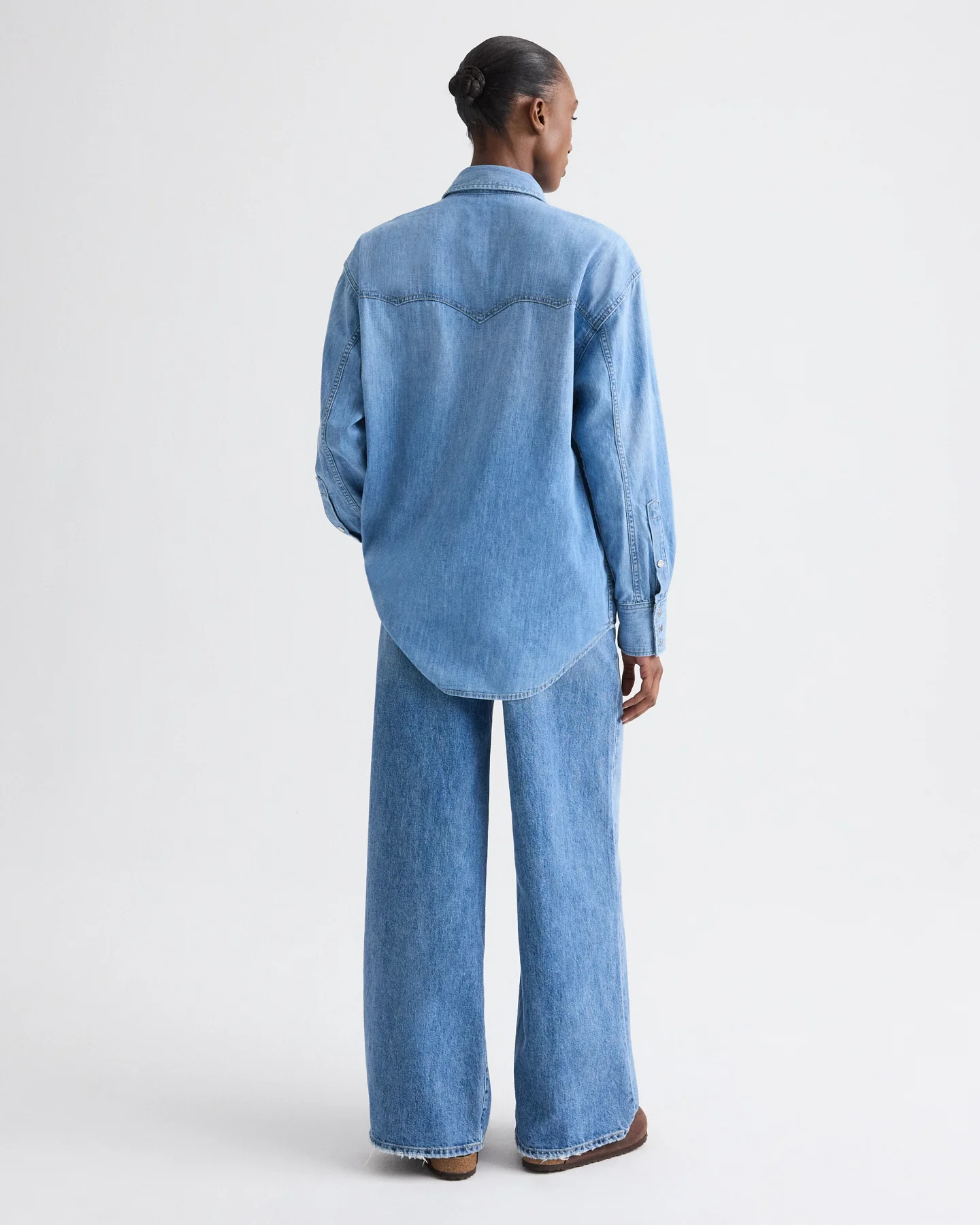 OG Supersized Ranchers Shirt in Denim Shirting - Image 5