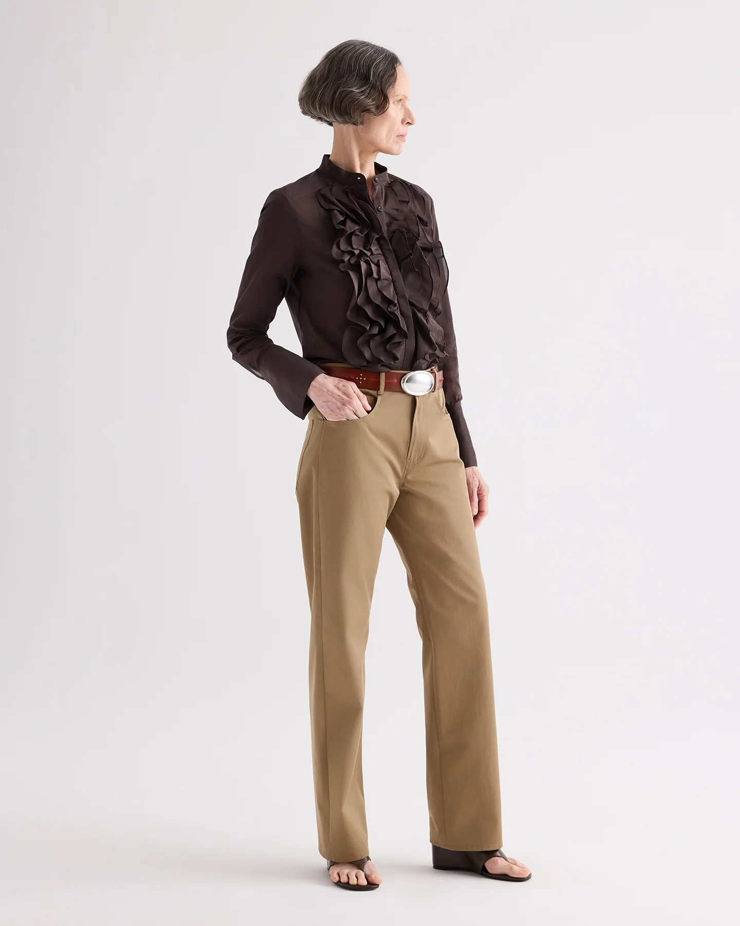Patti Top in Cotton Silk Organza - Image 3