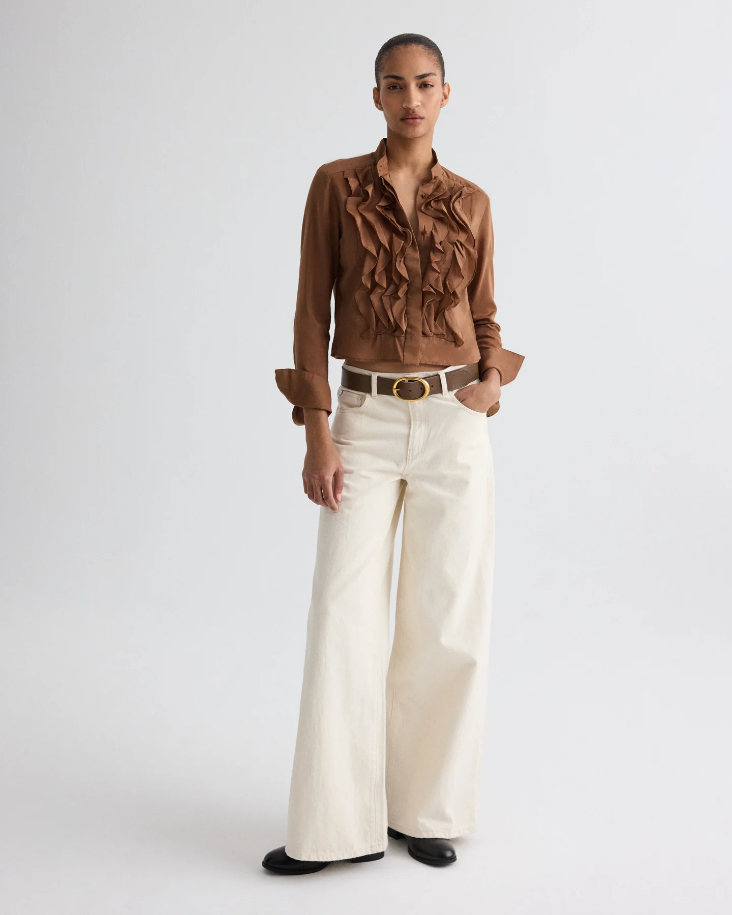 Patti Top in Cotton Silk Organza - Image 3