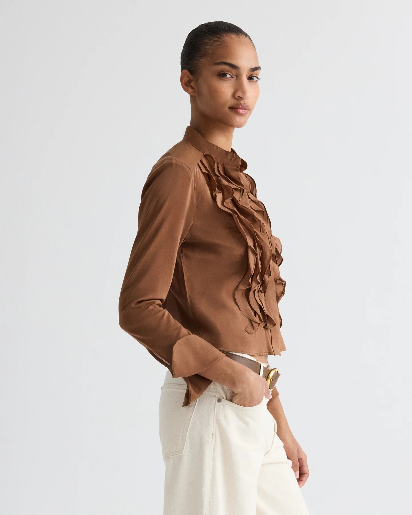 Patti Top in Cotton Silk Organza - Image 4