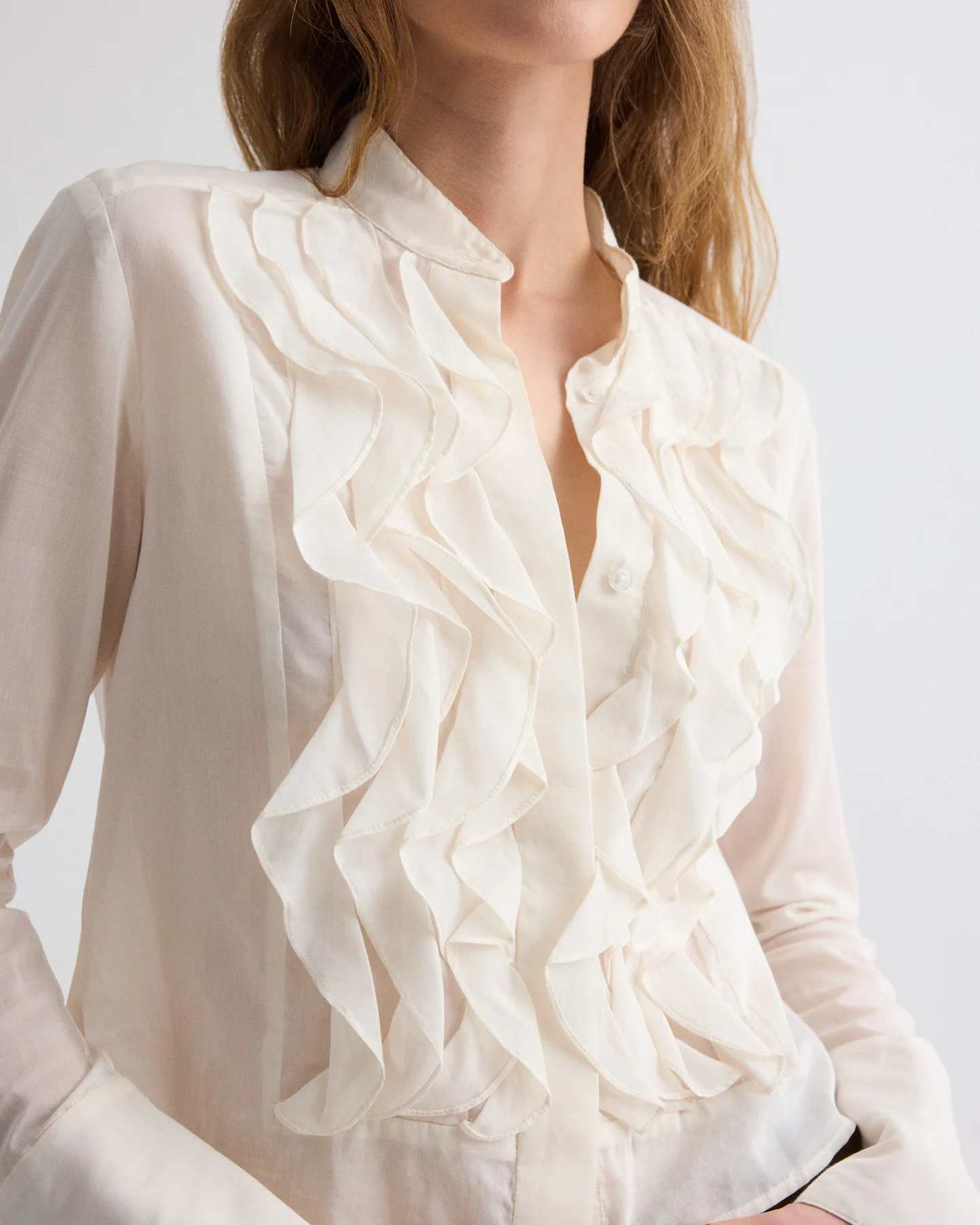 Patti Top in Cotton Silk Organza - Image 2