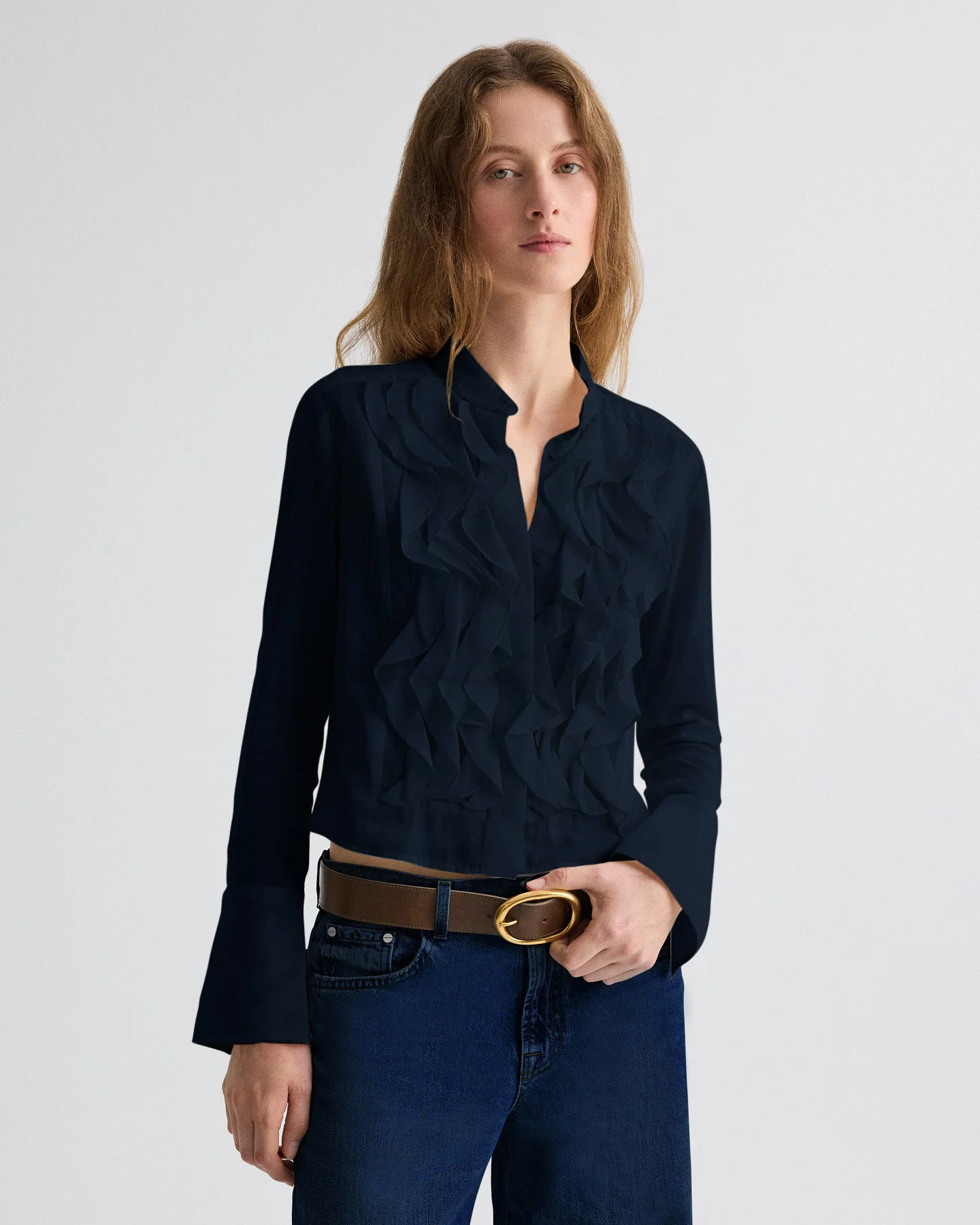 Patti Top in Stretch Silk Georgette