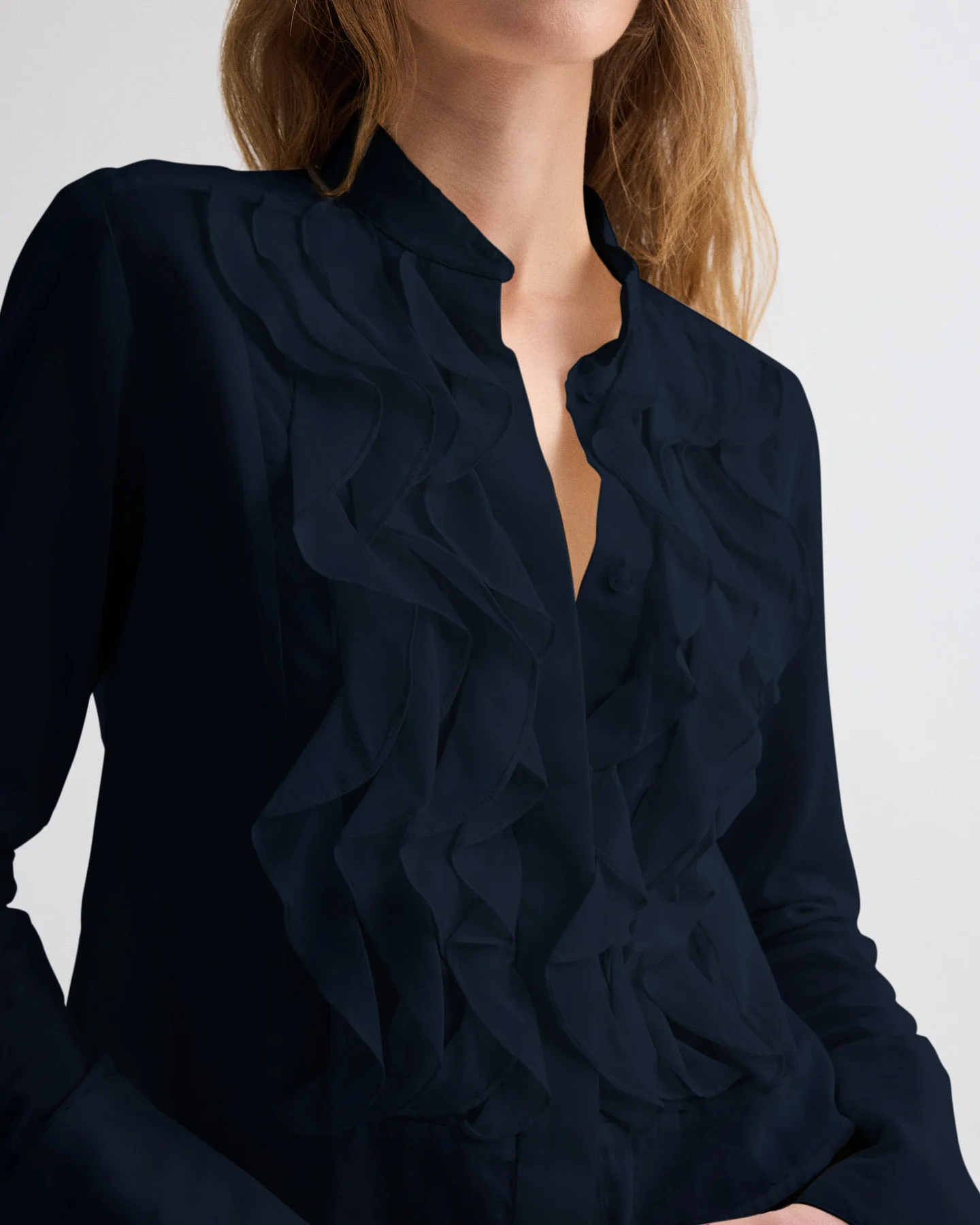 Patti Top in Stretch Silk Georgette - Image 2