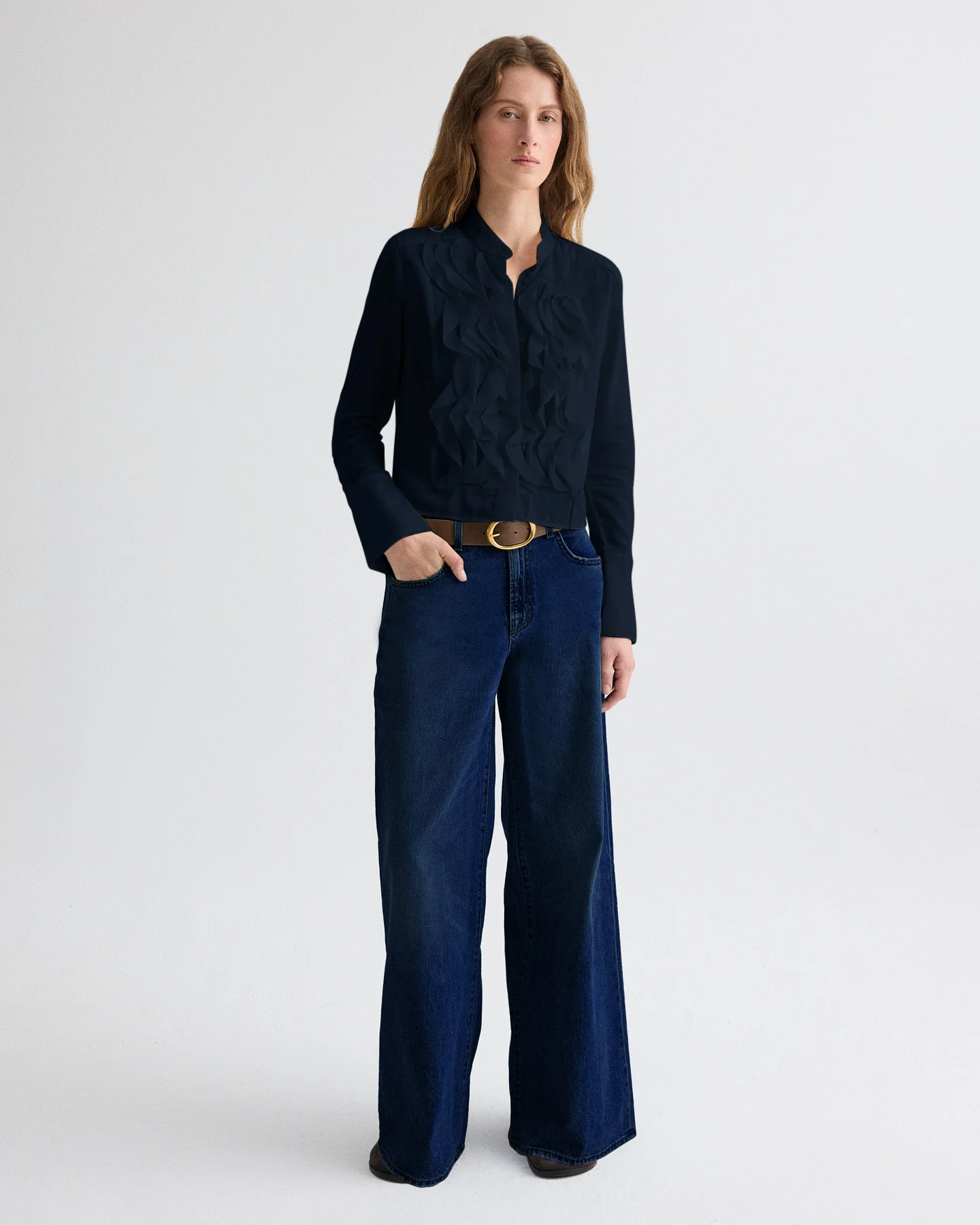 Patti Top in Stretch Silk Georgette - Image 4