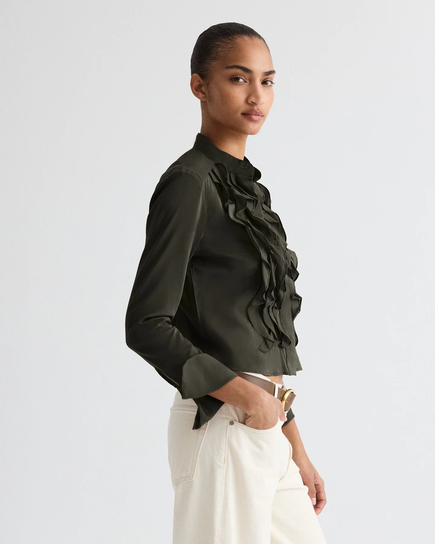 Patti Top in Cotton Silk Organza - Image 3