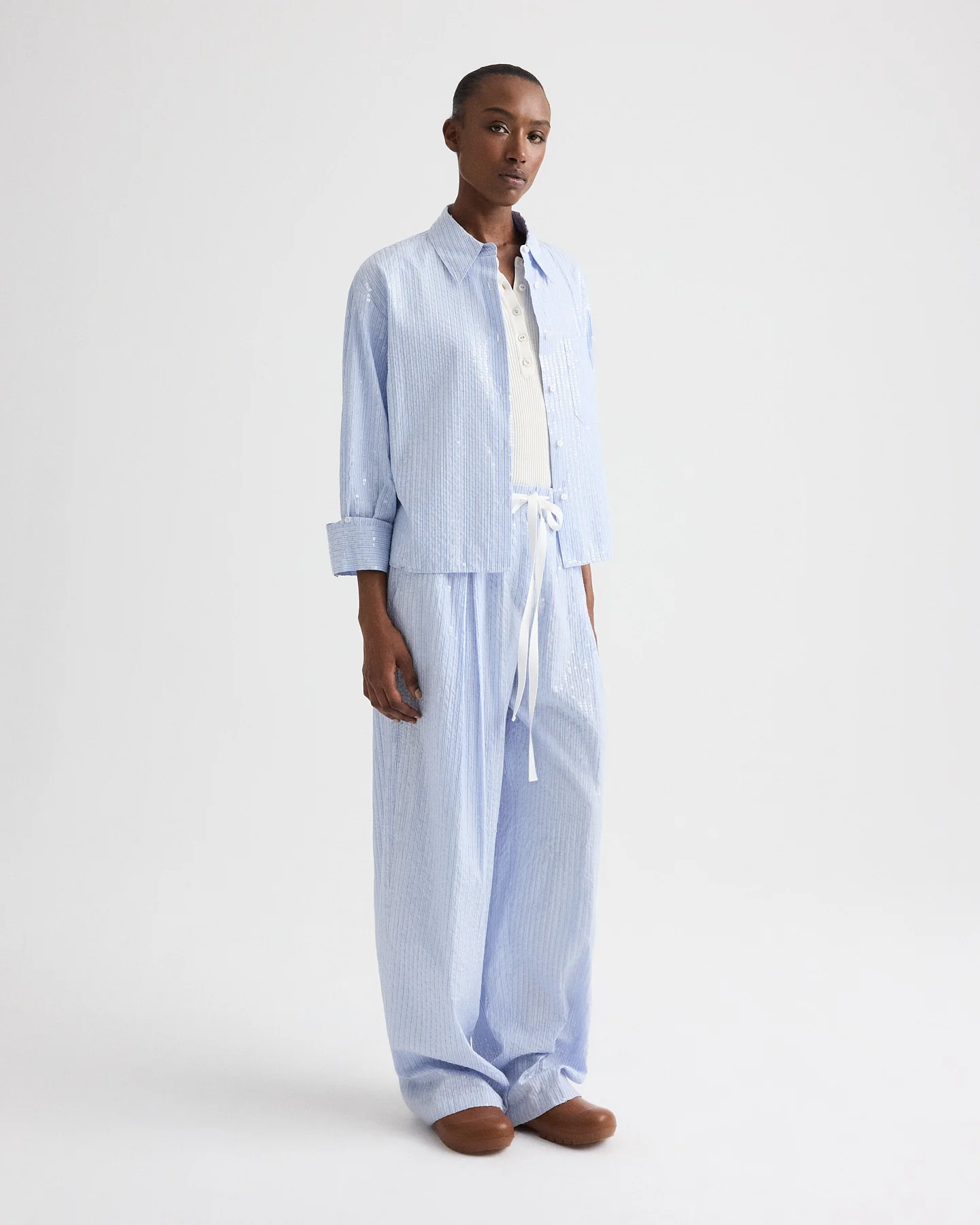 PJ Pant in Micro Triple Stripe