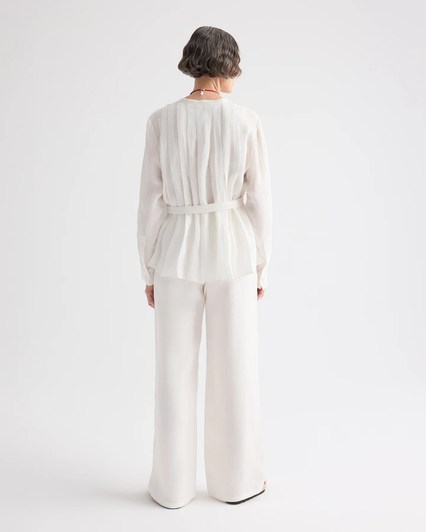 Pleated Poet Blouse in Delave Linen - Image 5