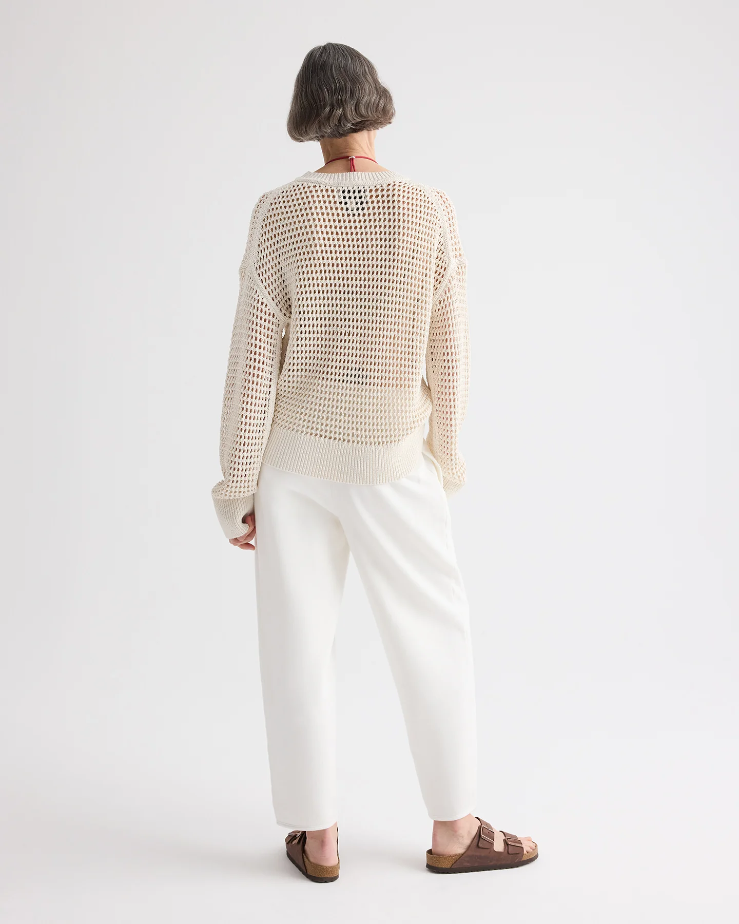 Pleated Sweatpant in Lightweight Sweatshirt - Image 4