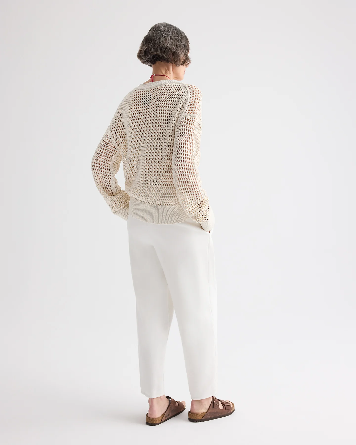 Pleated Sweatpant in Lightweight Sweatshirt - Image 5