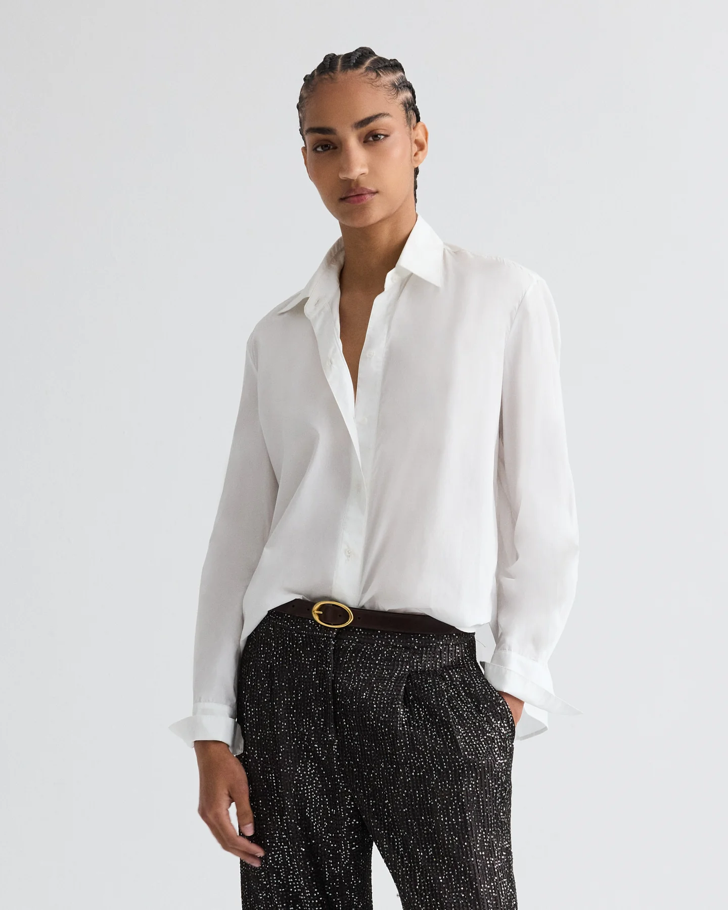 Possetti Top in Superfine Cotton Shirting - Image 2