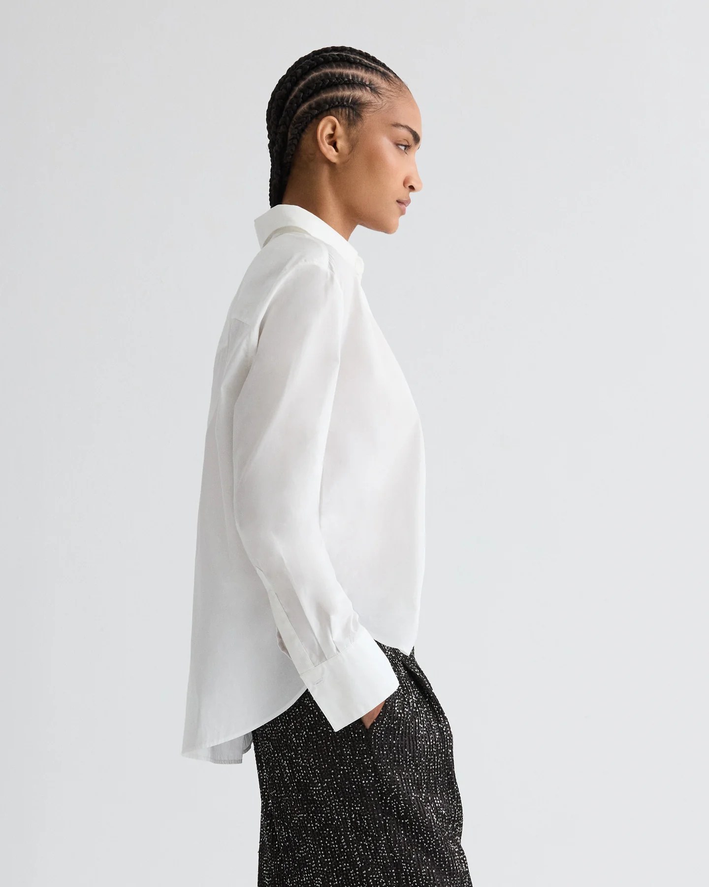 Possetti Top in Superfine Cotton Shirting - Image 4