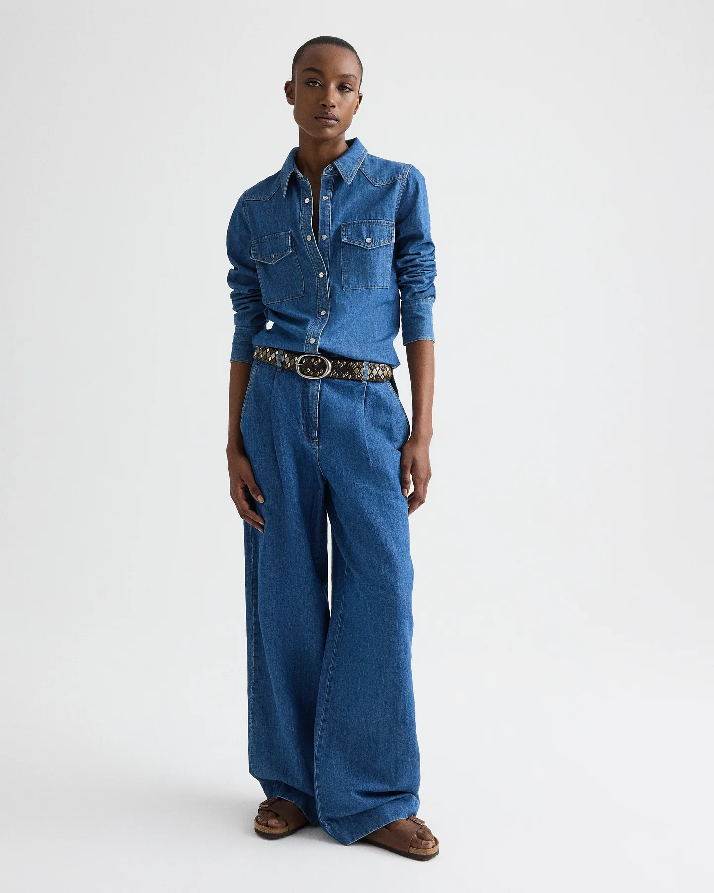 Hudson St Jean in Linen Cotton Denim - Image 2