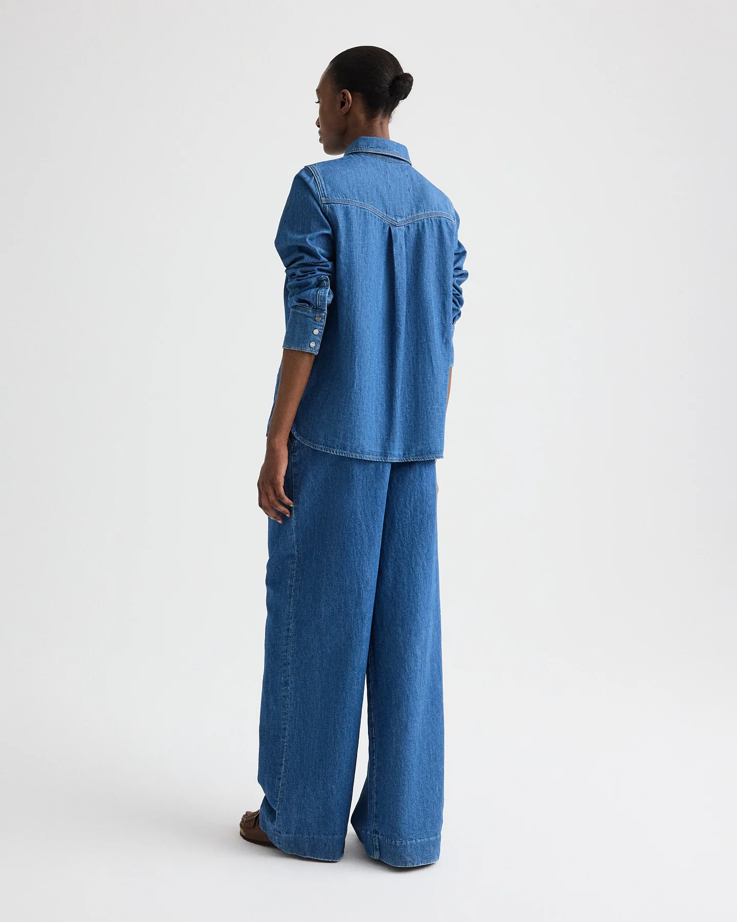 Ranchers Daughter Shirt in Denim Shirting - Image 5