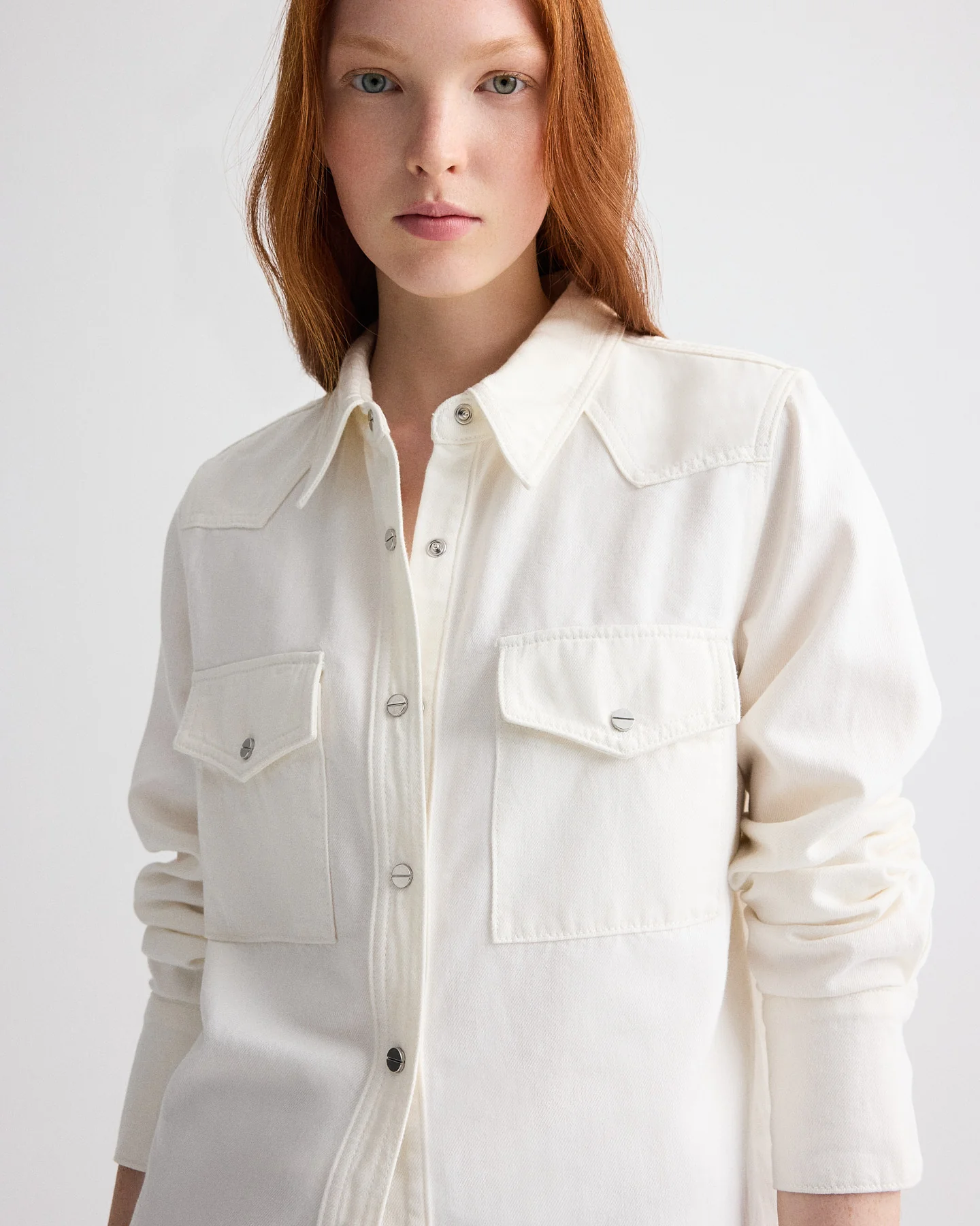 Ranchers Daughter Shirt in Natural Denim