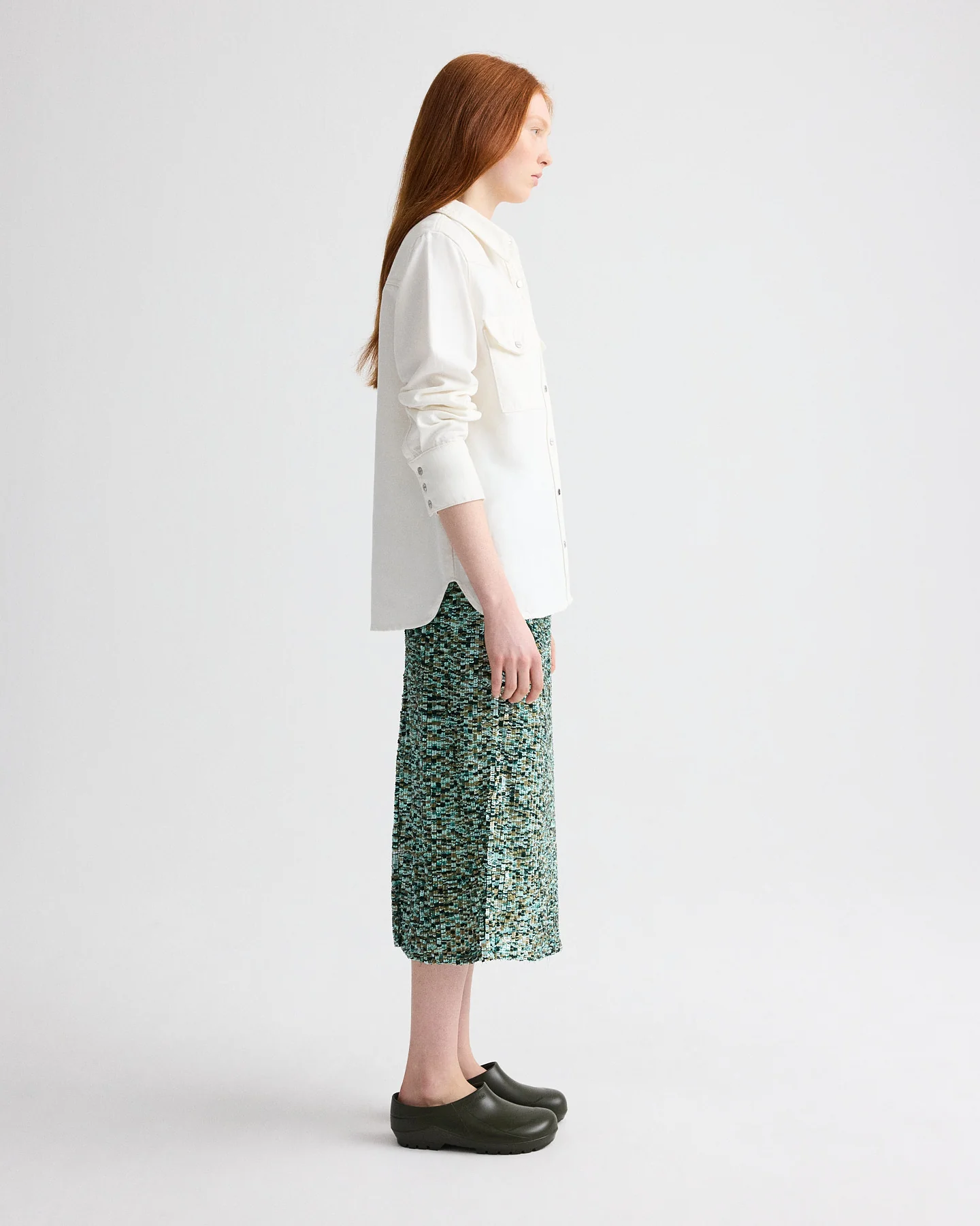 Ranchers Daughter Shirt in Natural Denim - Image 4