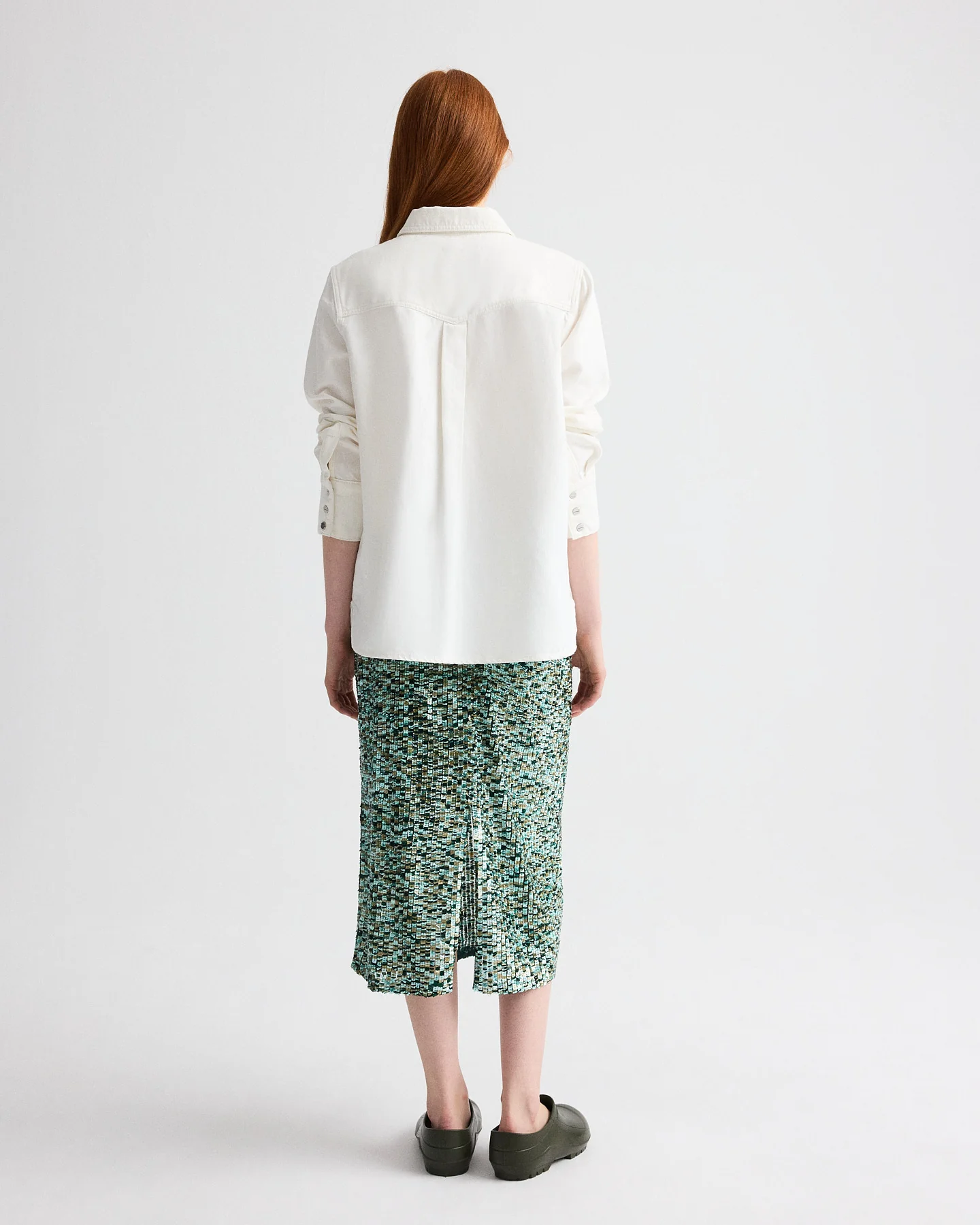 Ranchers Daughter Shirt in Natural Denim - Image 5