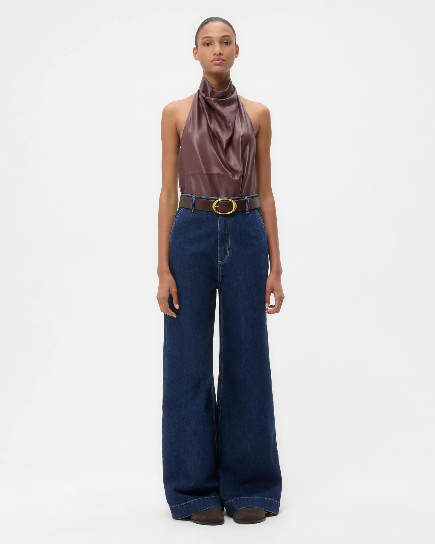 Friday Night Top in Paper Leather - Image 6