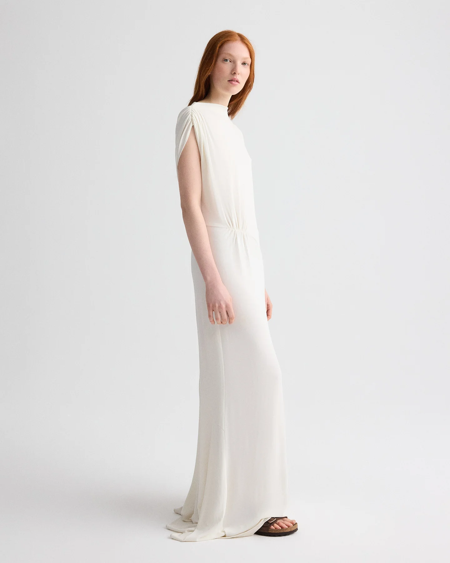 Right Where I Belong Dress in Matte Crepe Jersey - Image 3