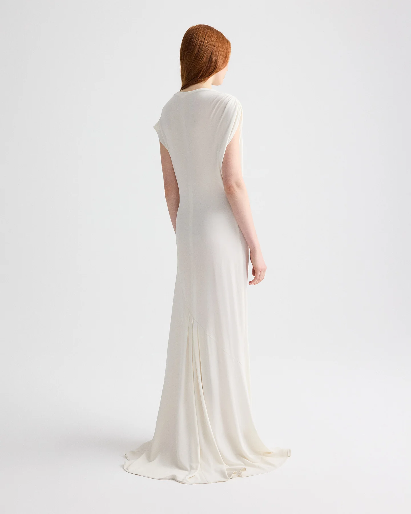 Right Where I Belong Dress in Matte Crepe Jersey - Image 4