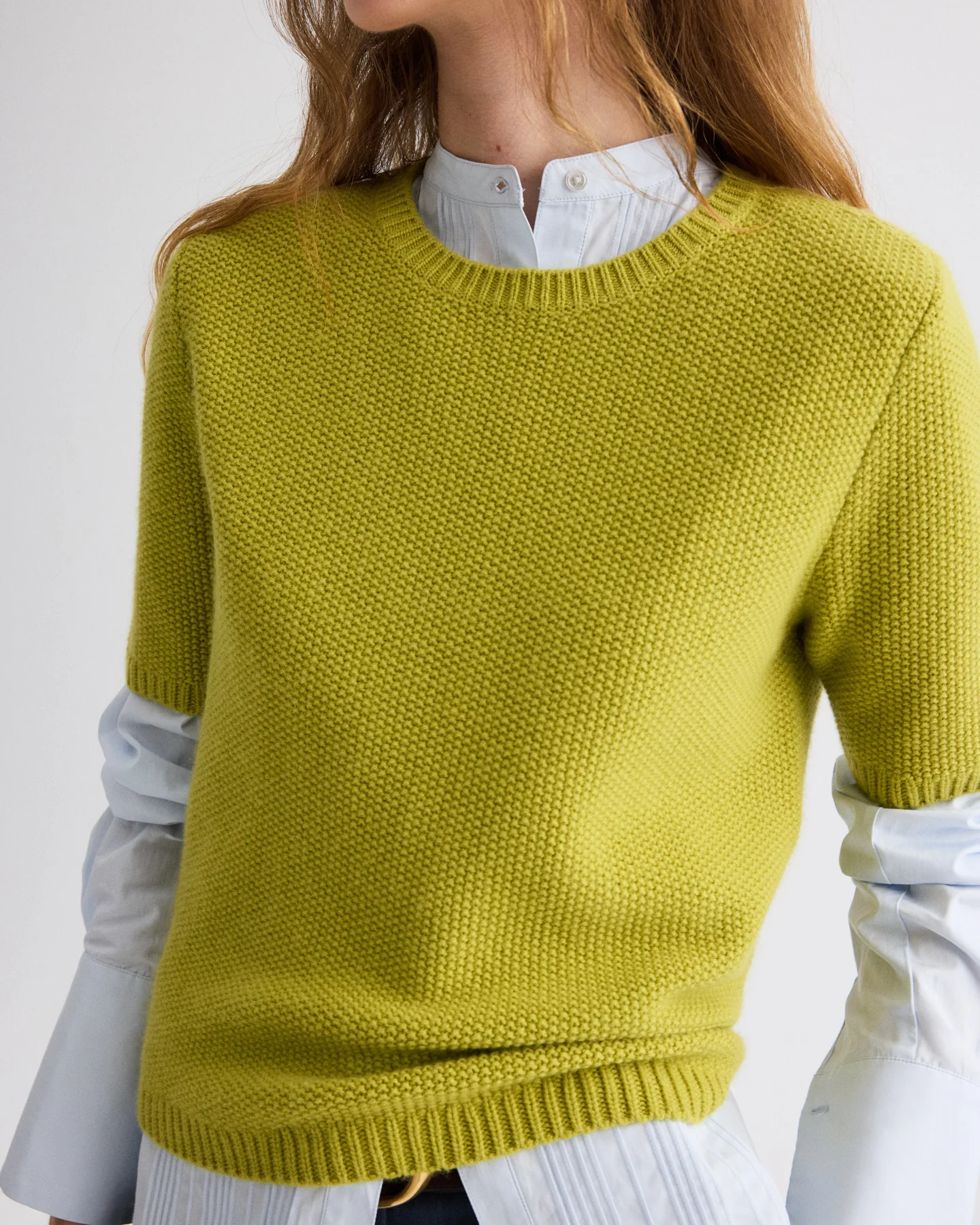 Seed Stitch Audrey Sweater in Cashmere