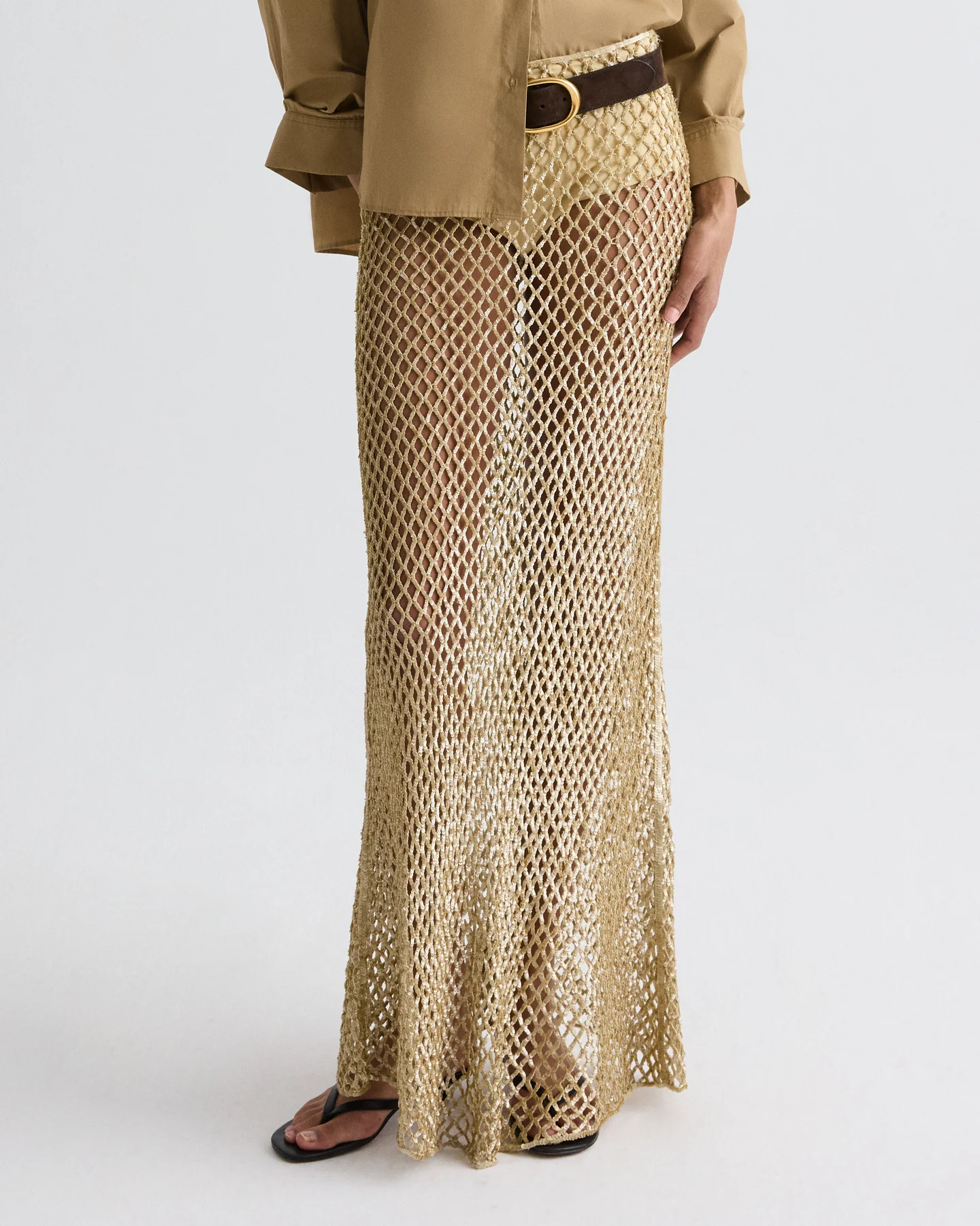 Sheer Intent Skirt in Sequin Netting