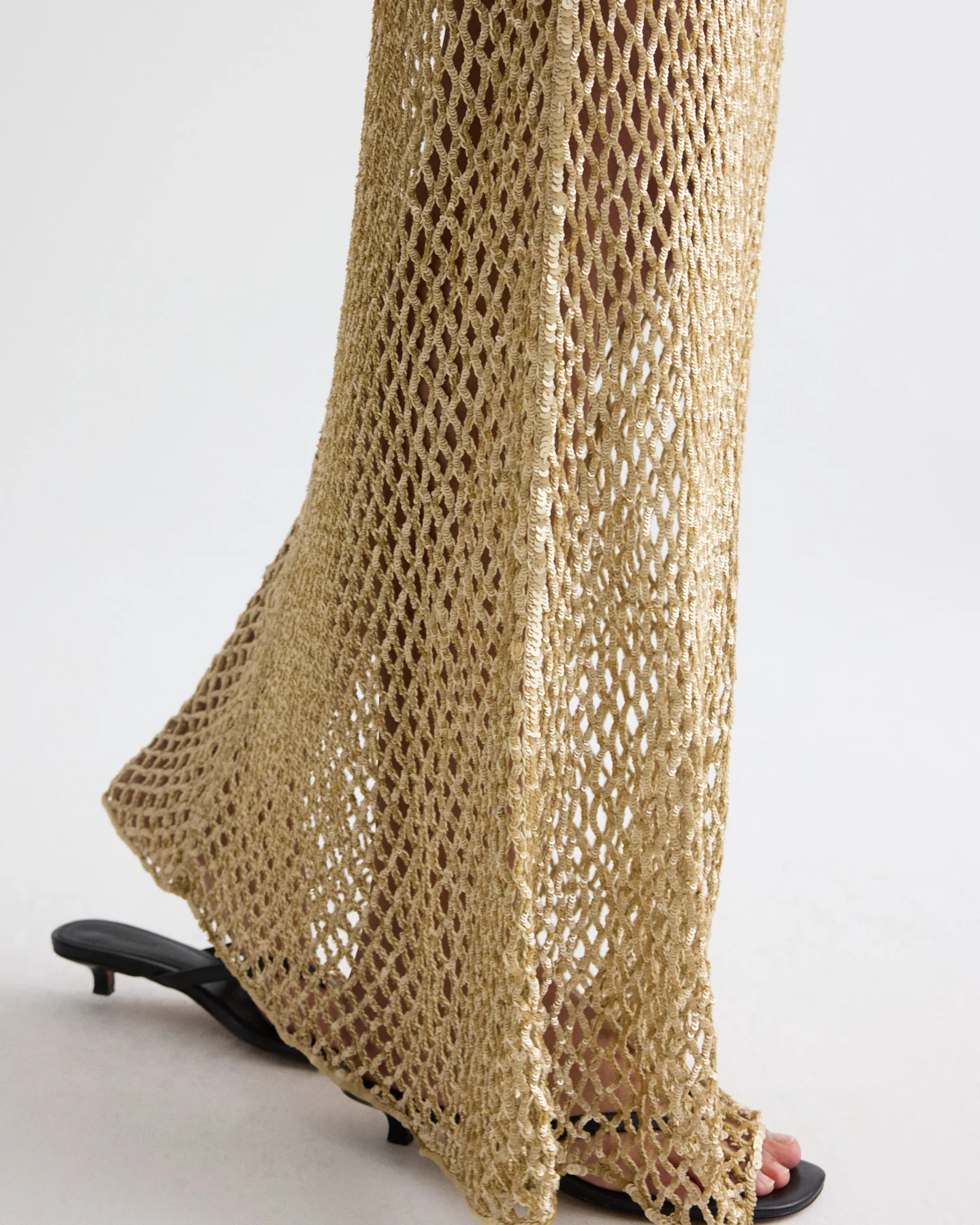 Sheer Intent Skirt in Sequin Netting - Image 4