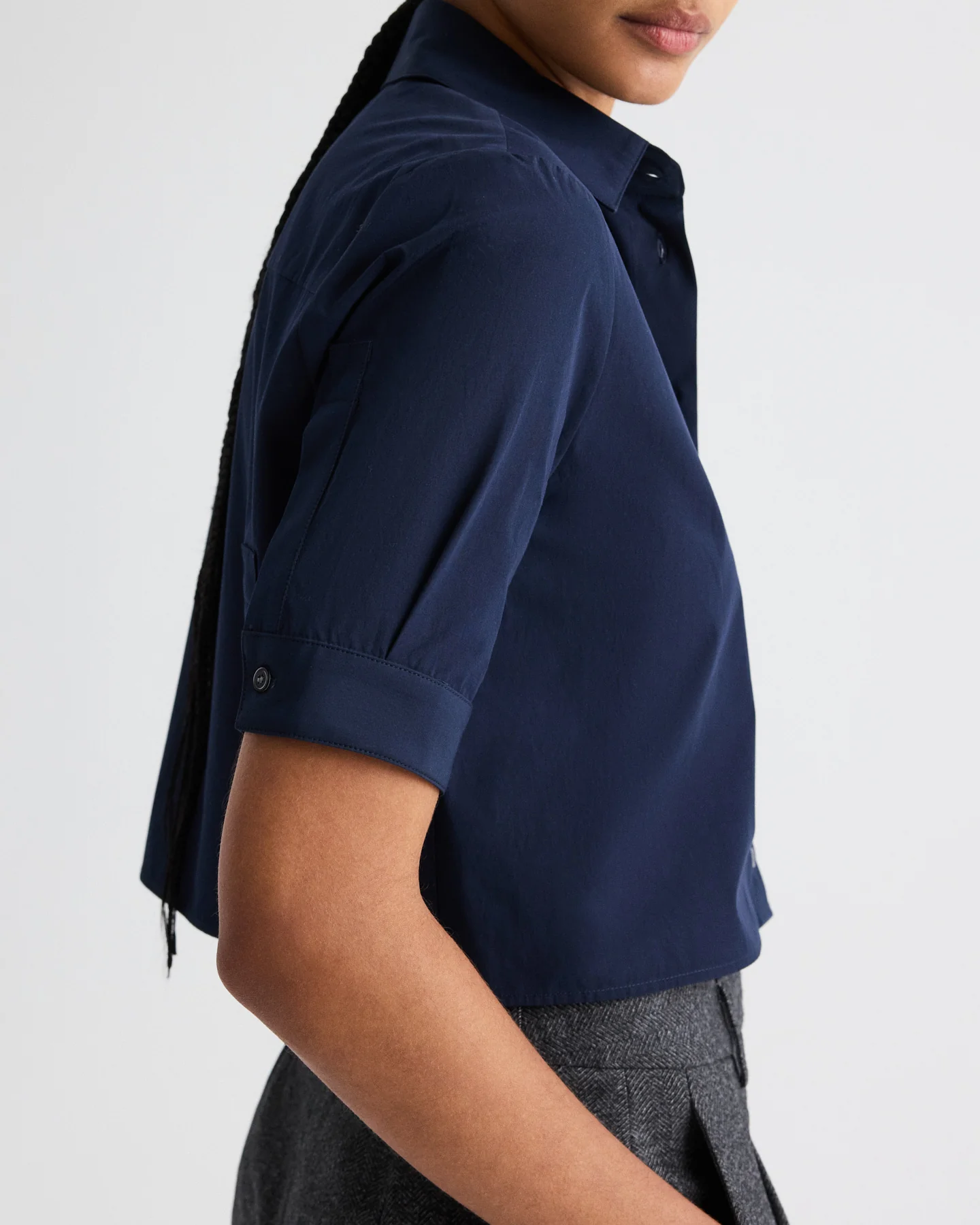 Short Lived Shirt in Vintage Washed Poplin - Image 4