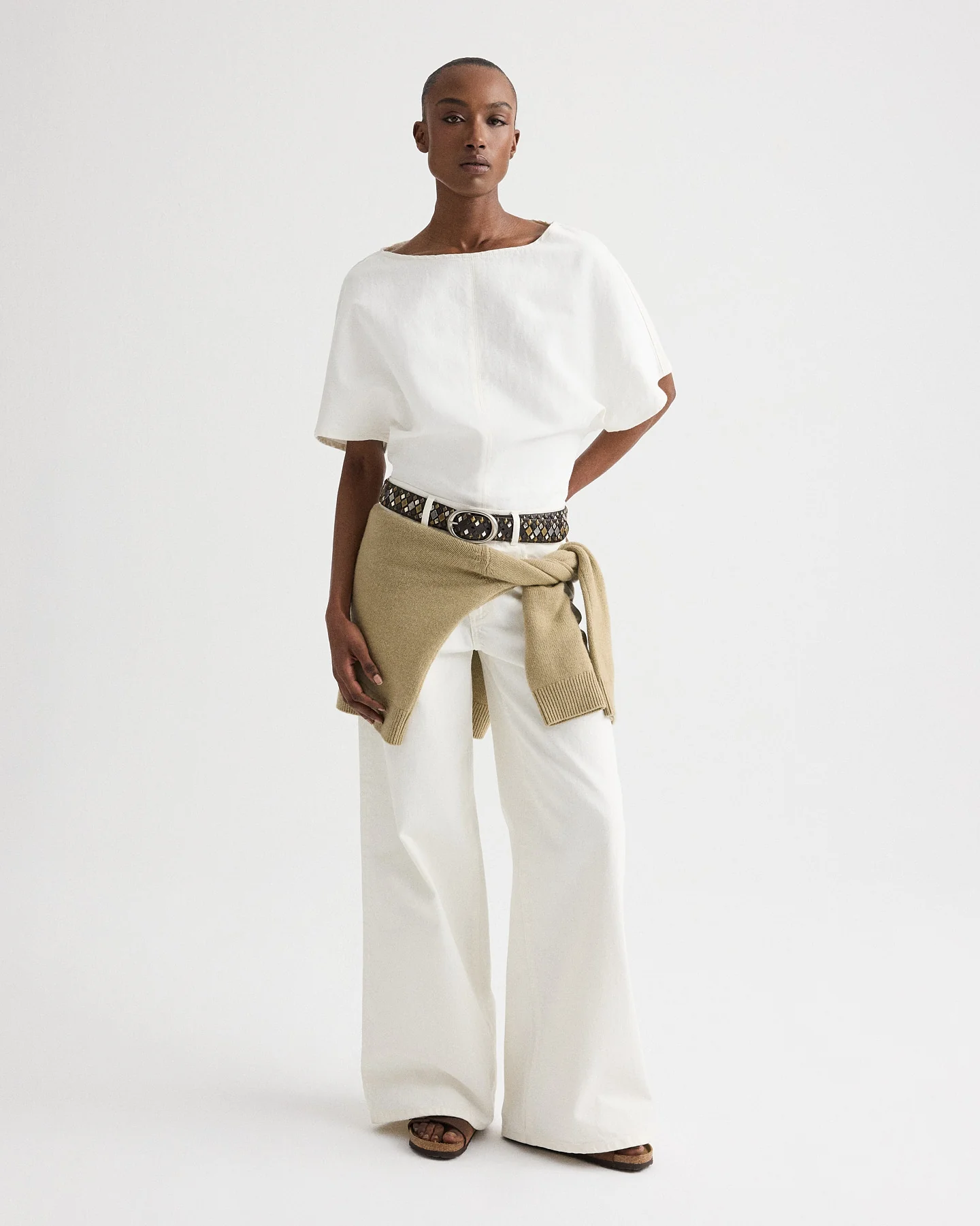Simple T in Natural Denim - Image 4