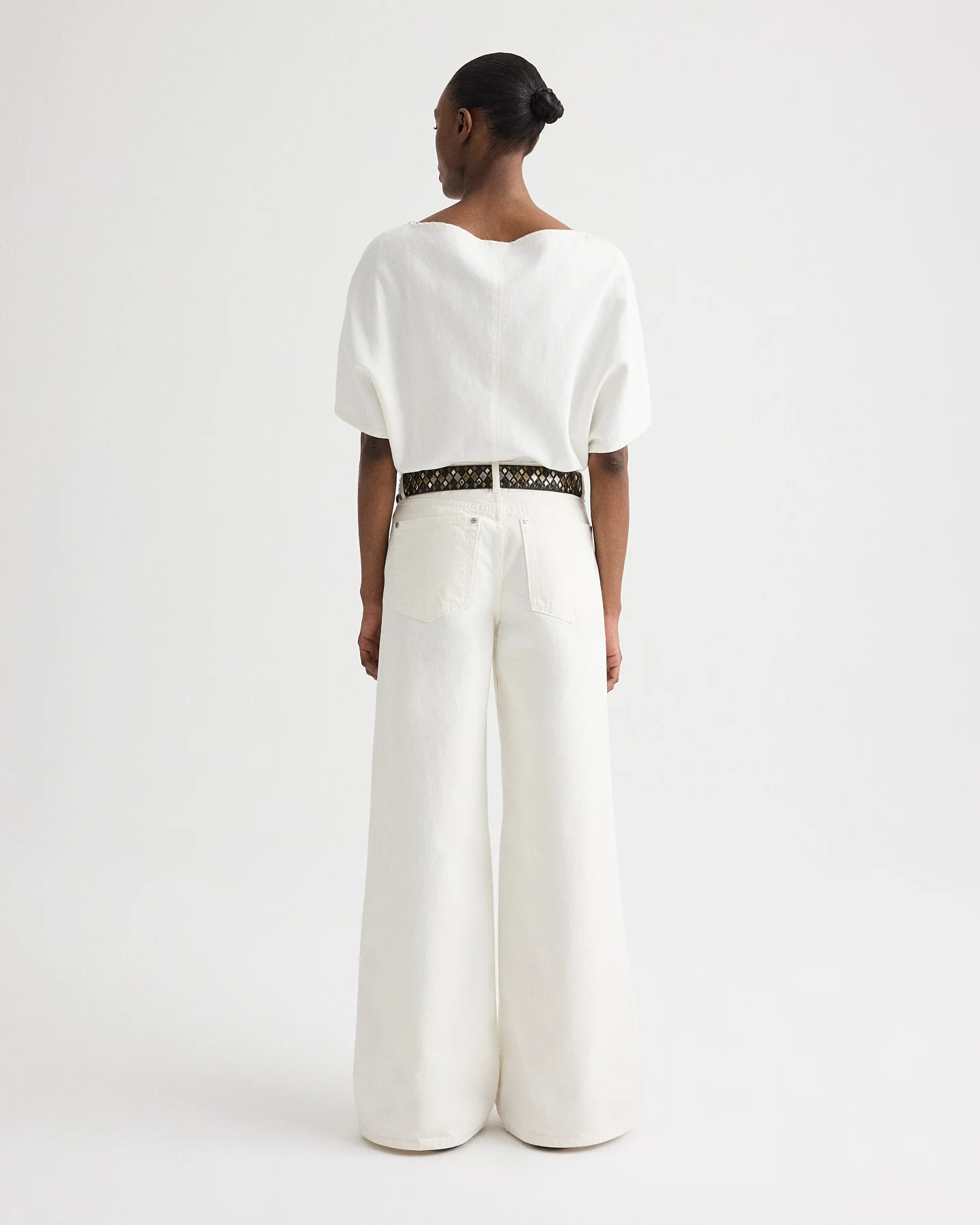 Simple T in Natural Denim - Image 6
