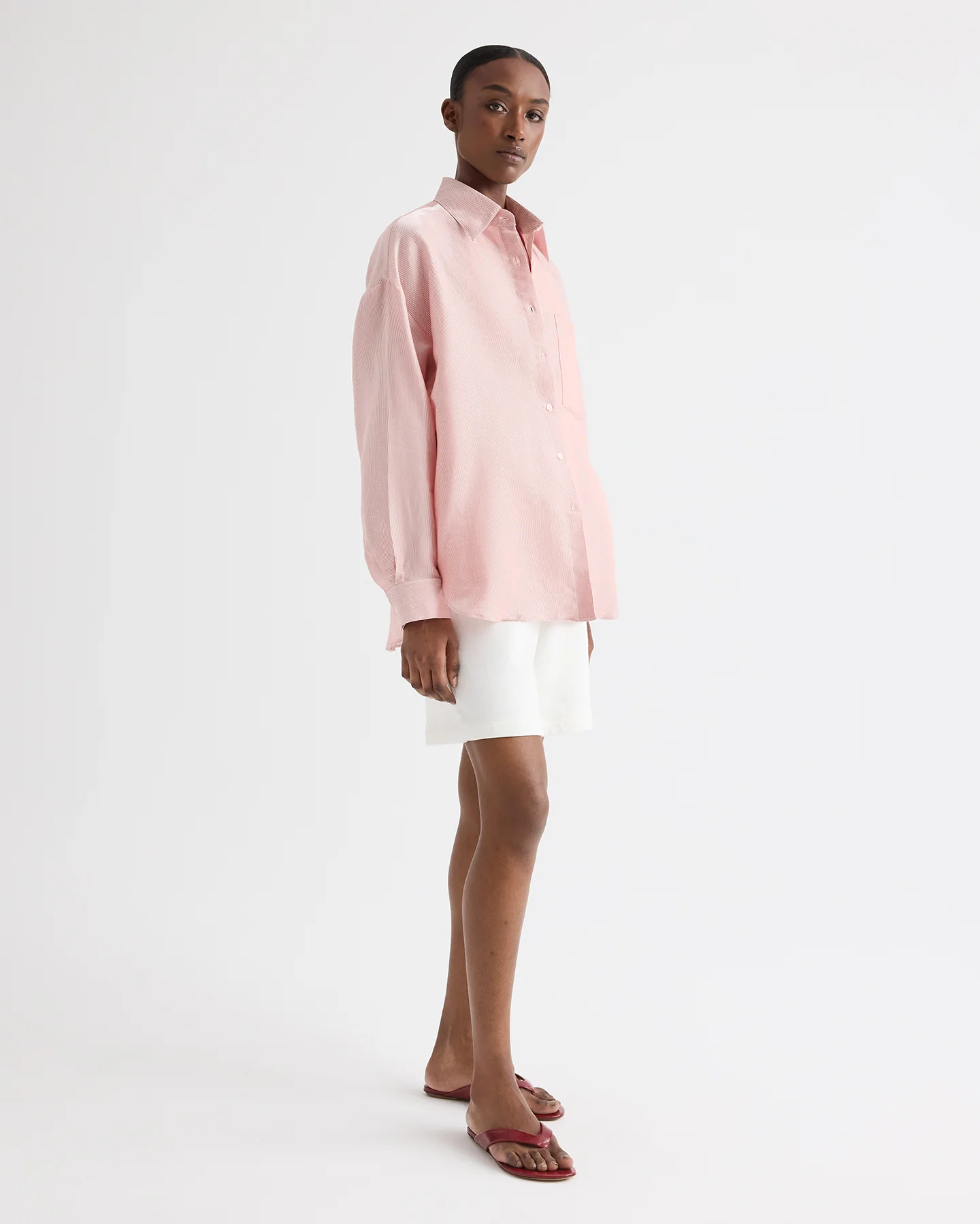 Something Borrowed Shirt in Cotton Stripes - Image 5