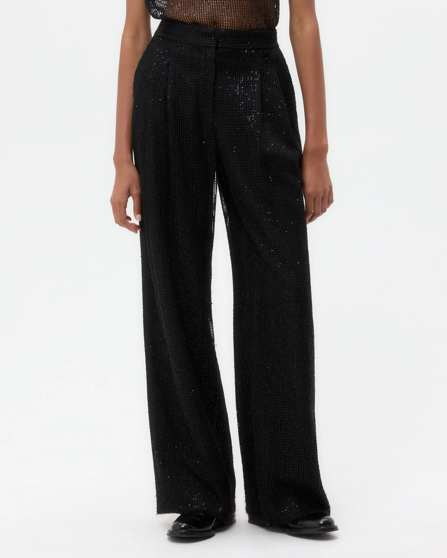 Sulli Pant in Mini Sequin Netting - Image 3