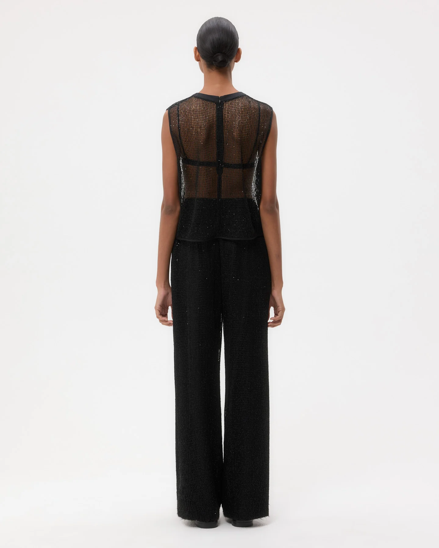 Sulli Pant in Mini Sequin Netting - Image 5