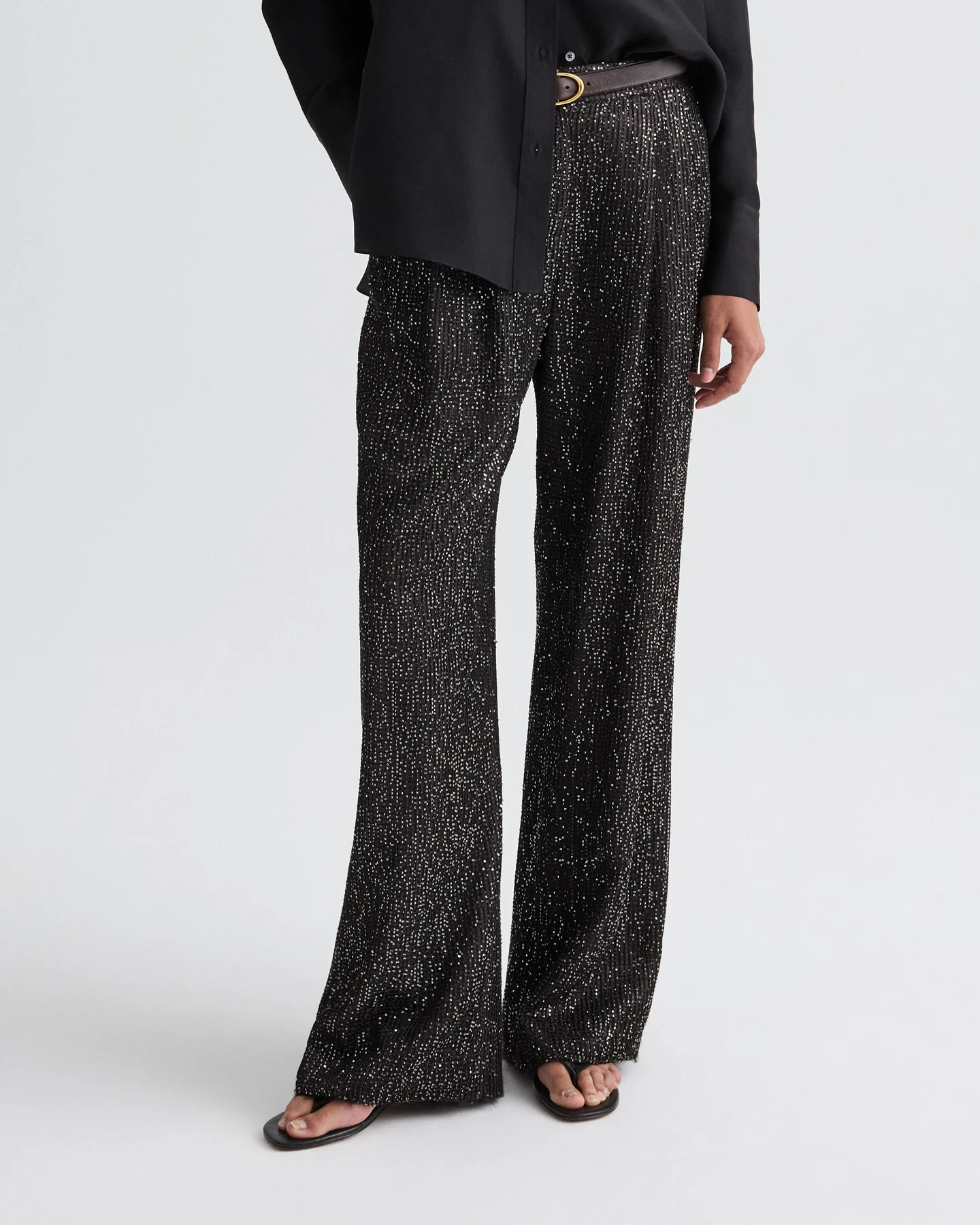 Sulli Pant in Mini Sequin Netting - Image 2